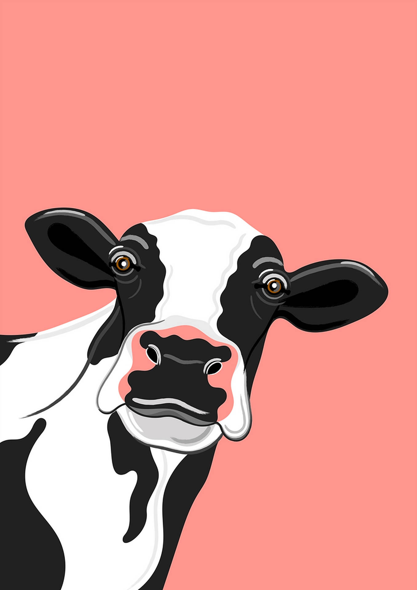 Download Cow Print Vector Art Wallpaper