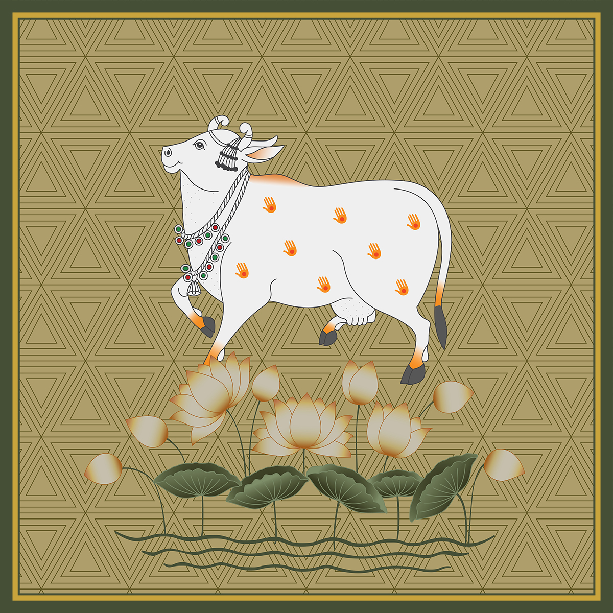 Buy Pichwai Cow Painting Wallaper