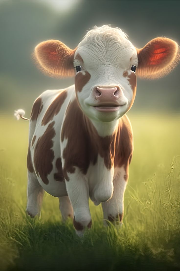 Cute Cow Art Sticker