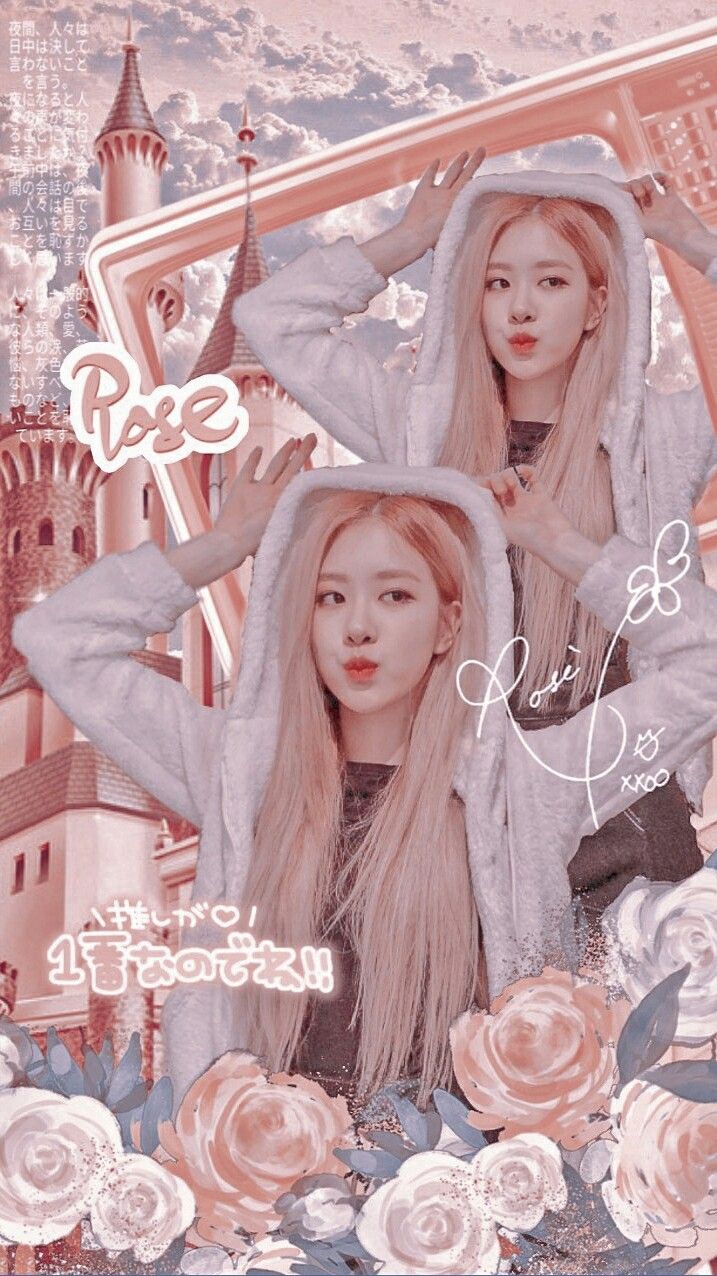 blackpink wallpaper, Rose pink wallpaper