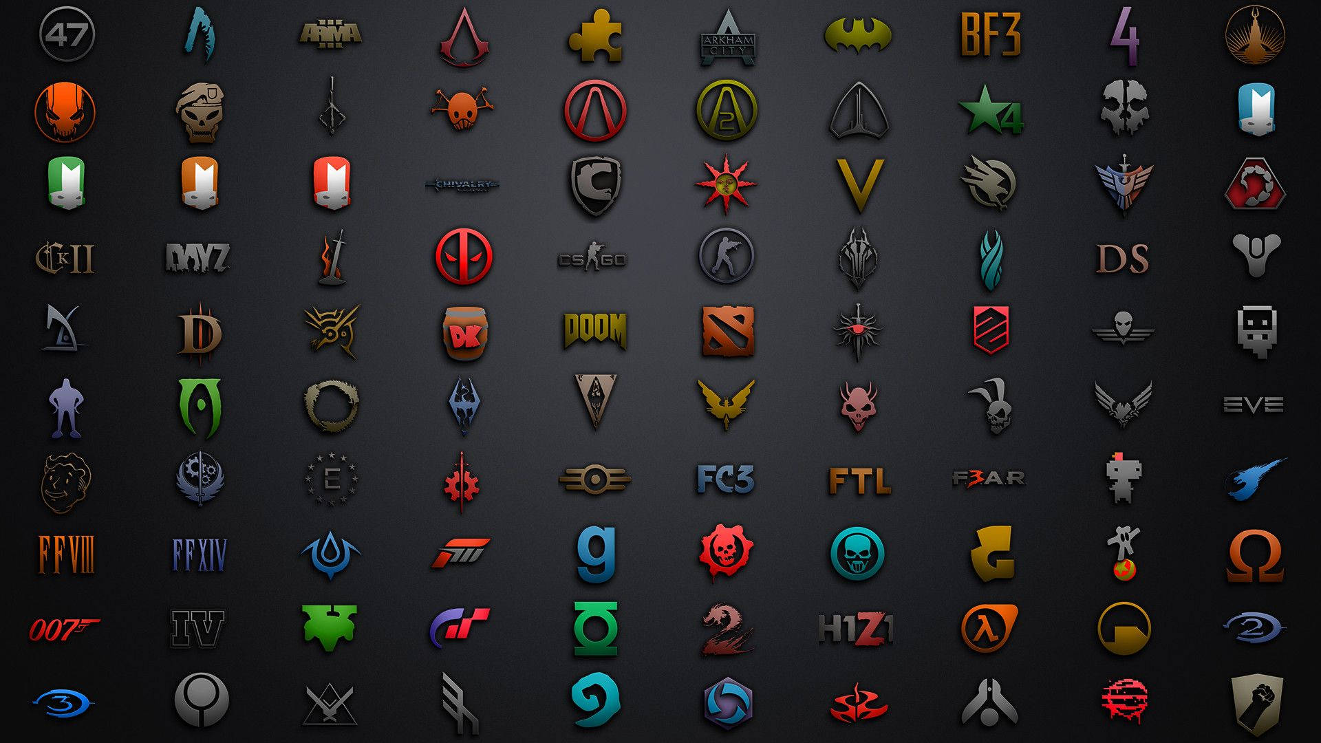Download Gaming Logos Cover Wallpaper