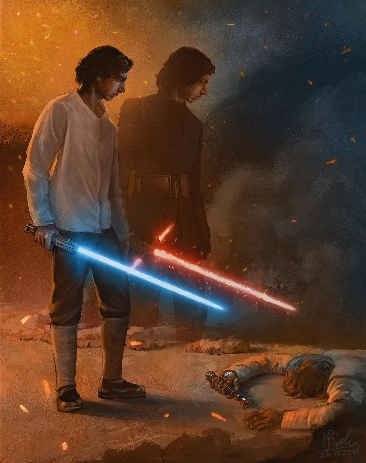 Kylo ren and rey, Star wars humor