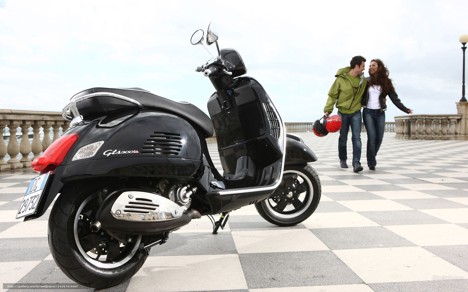 Download wallpaper Vespa, GTS, GTS 300