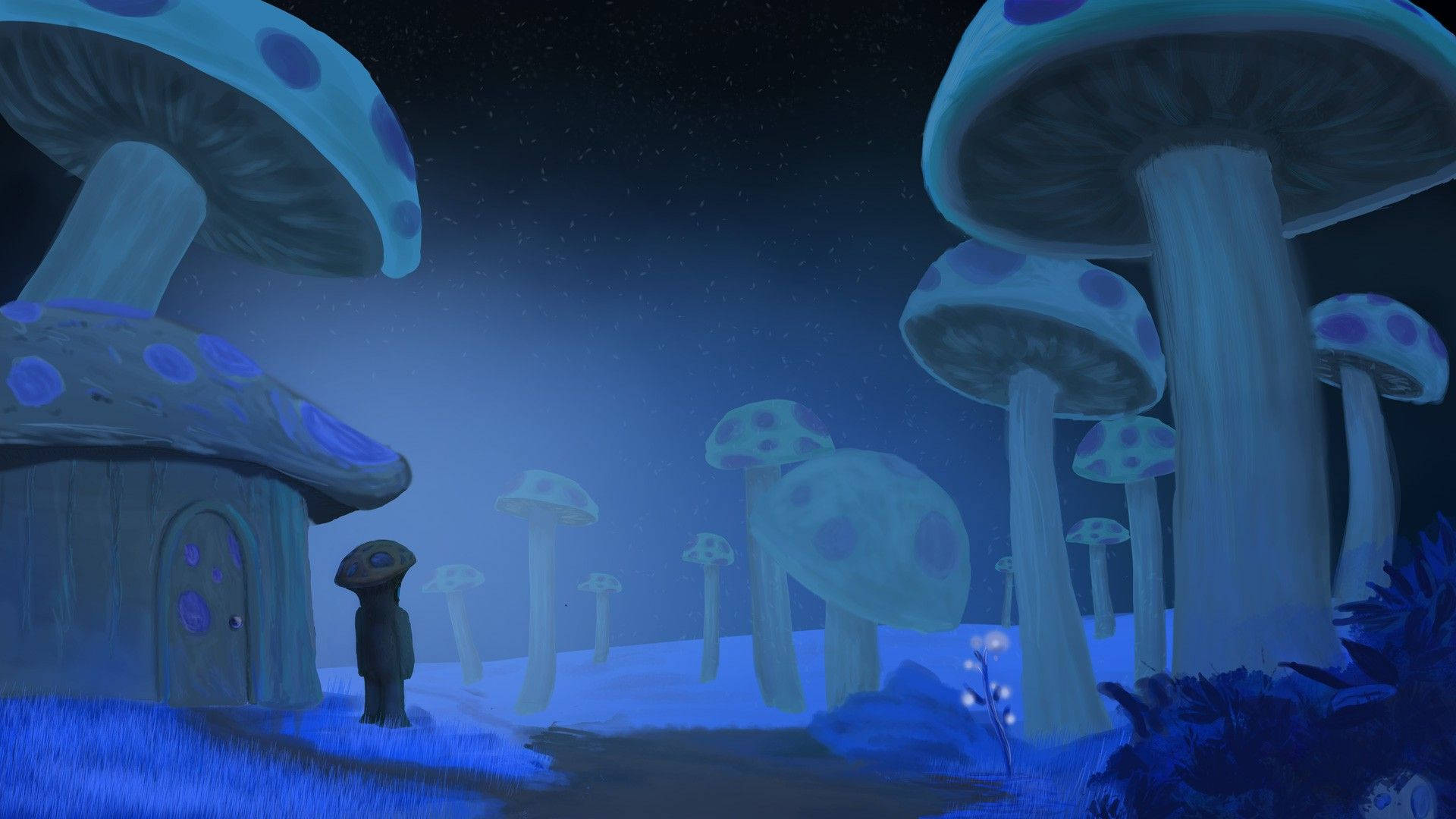 wondrous Glowing Mushroom Biome