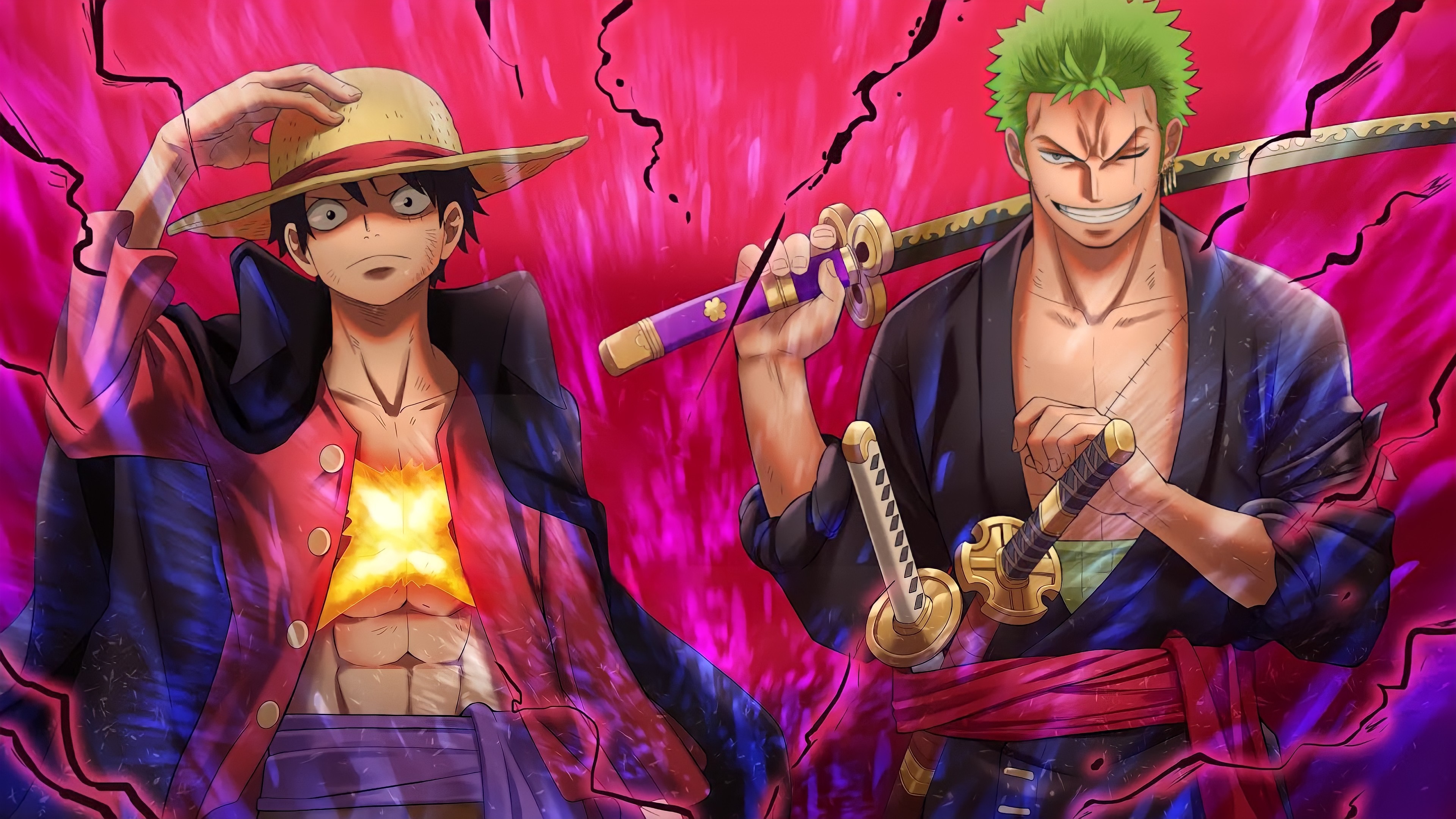 One Piece Luffy and Zoro