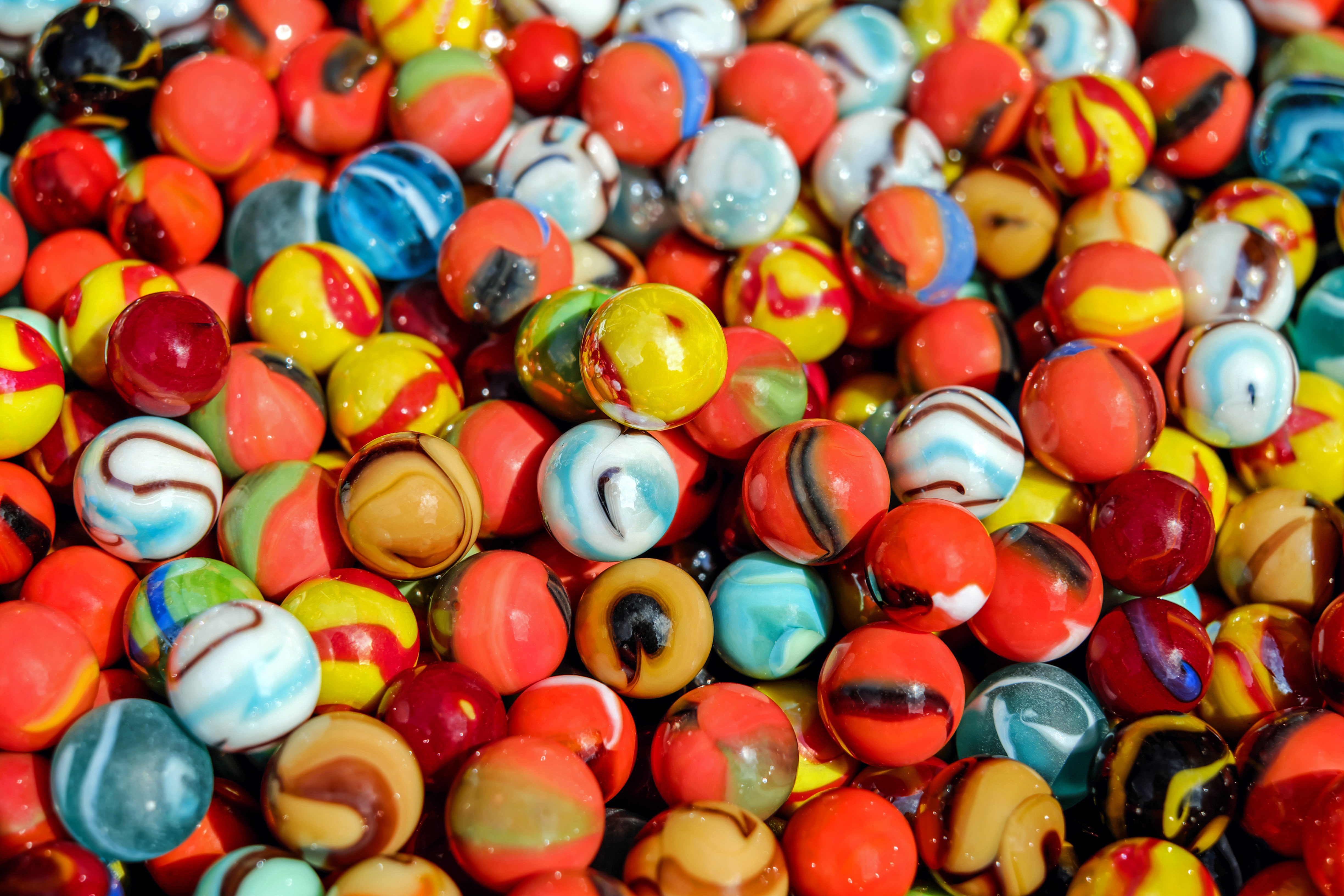 Colourful Glass Marbles