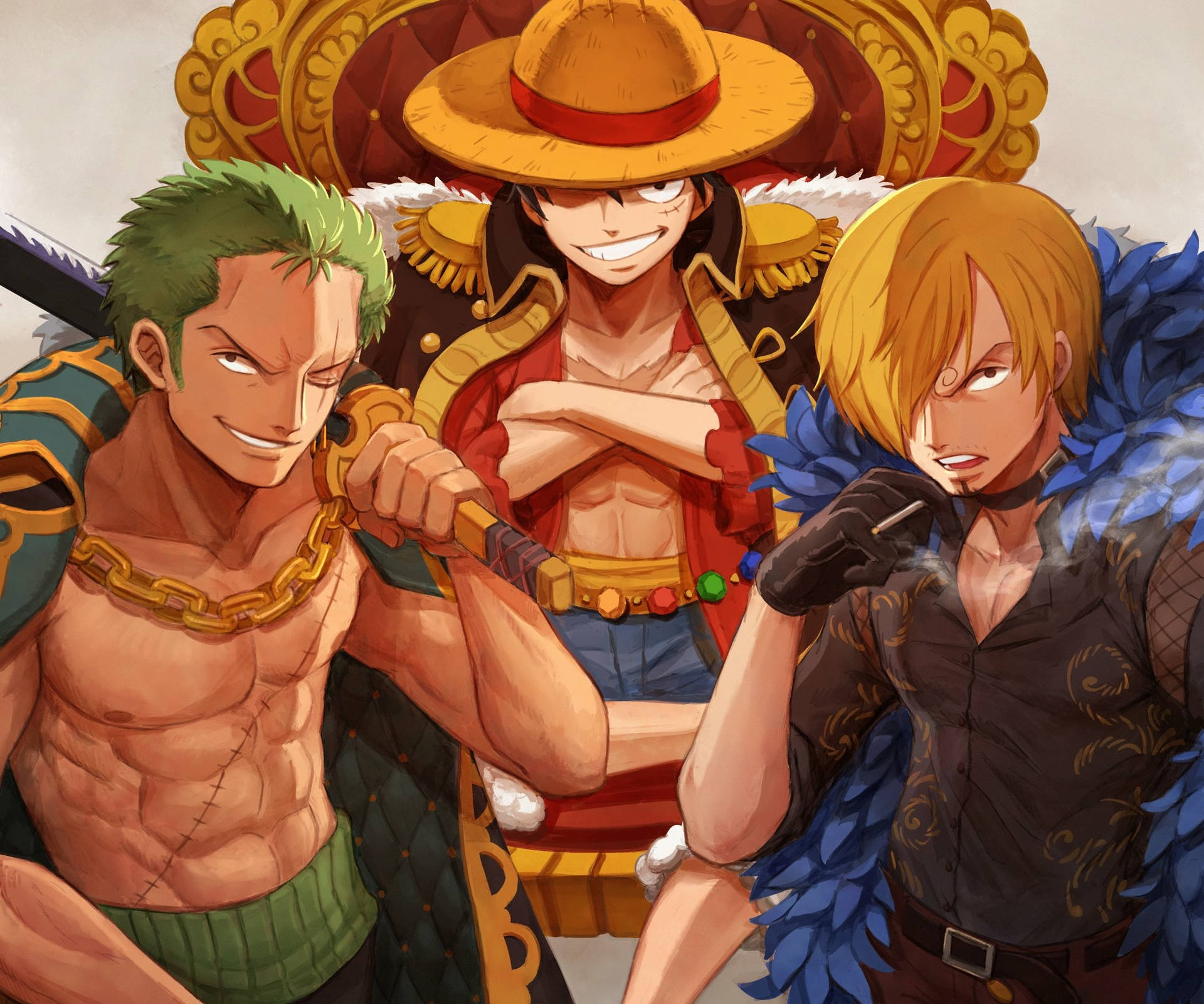 Luffy Zoro Wallpaper