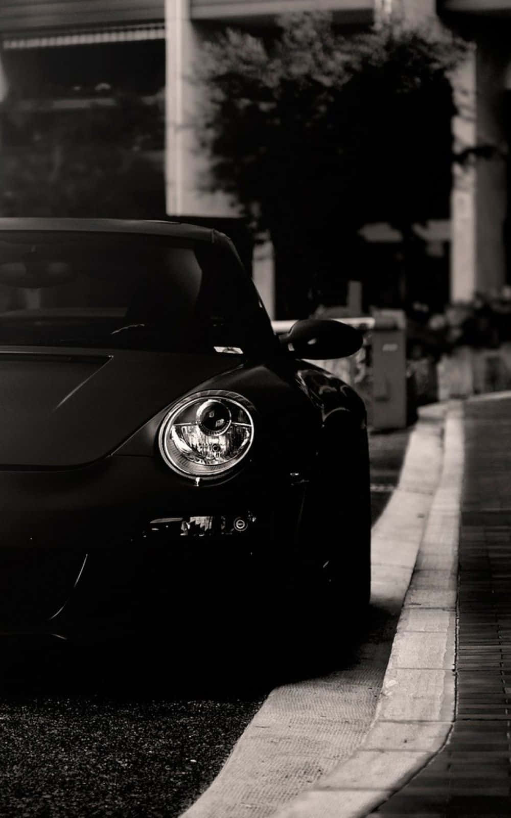 Black And White Car Wallpaper