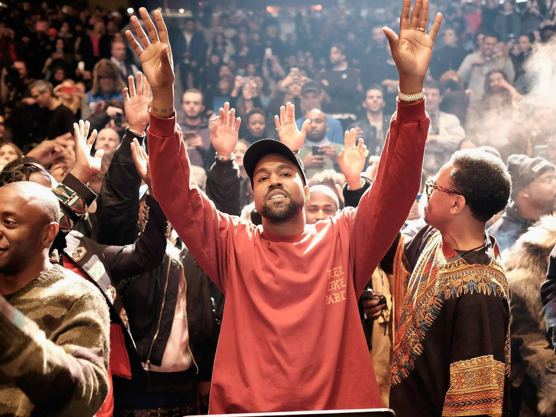 Saint Pablo Raised Hands Wallpaper
