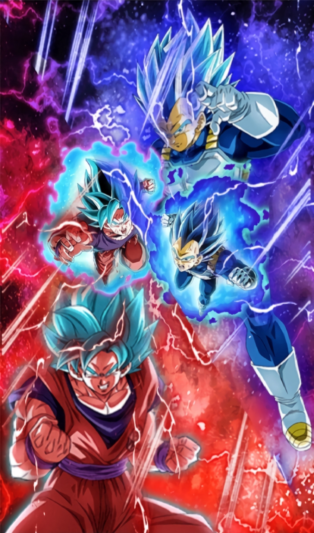 Blue Kaioken Goku and Evolution Blue