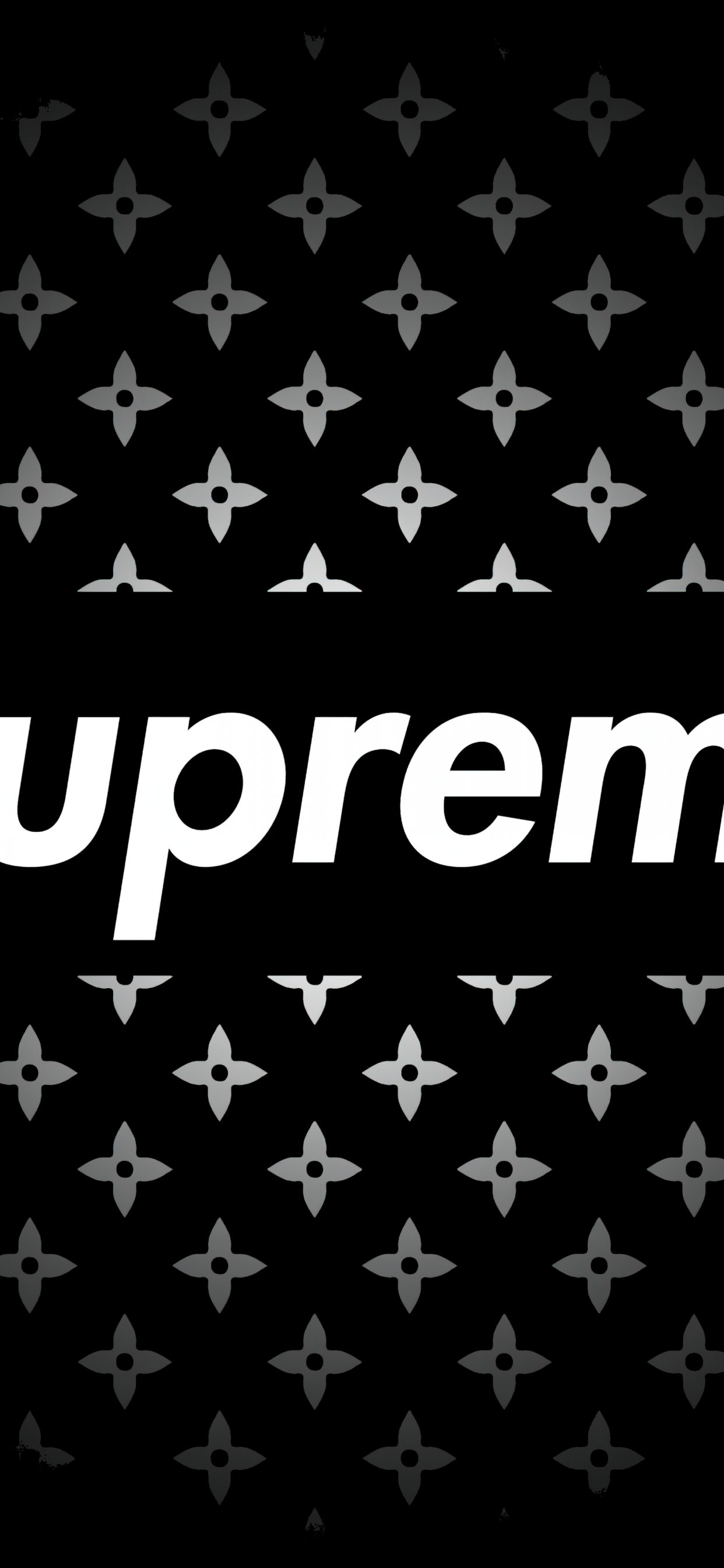 Supreme Wallpaper 4K, Logo, Black