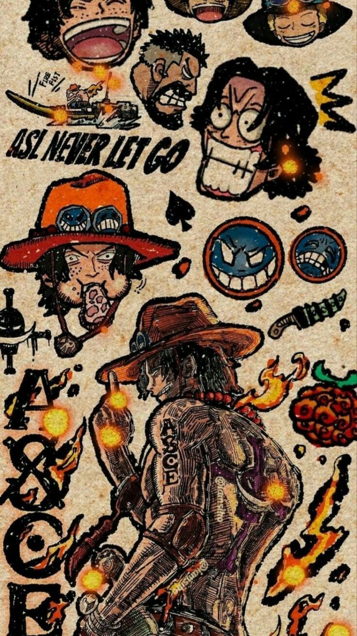 aesthetics ace one piece wallpaper