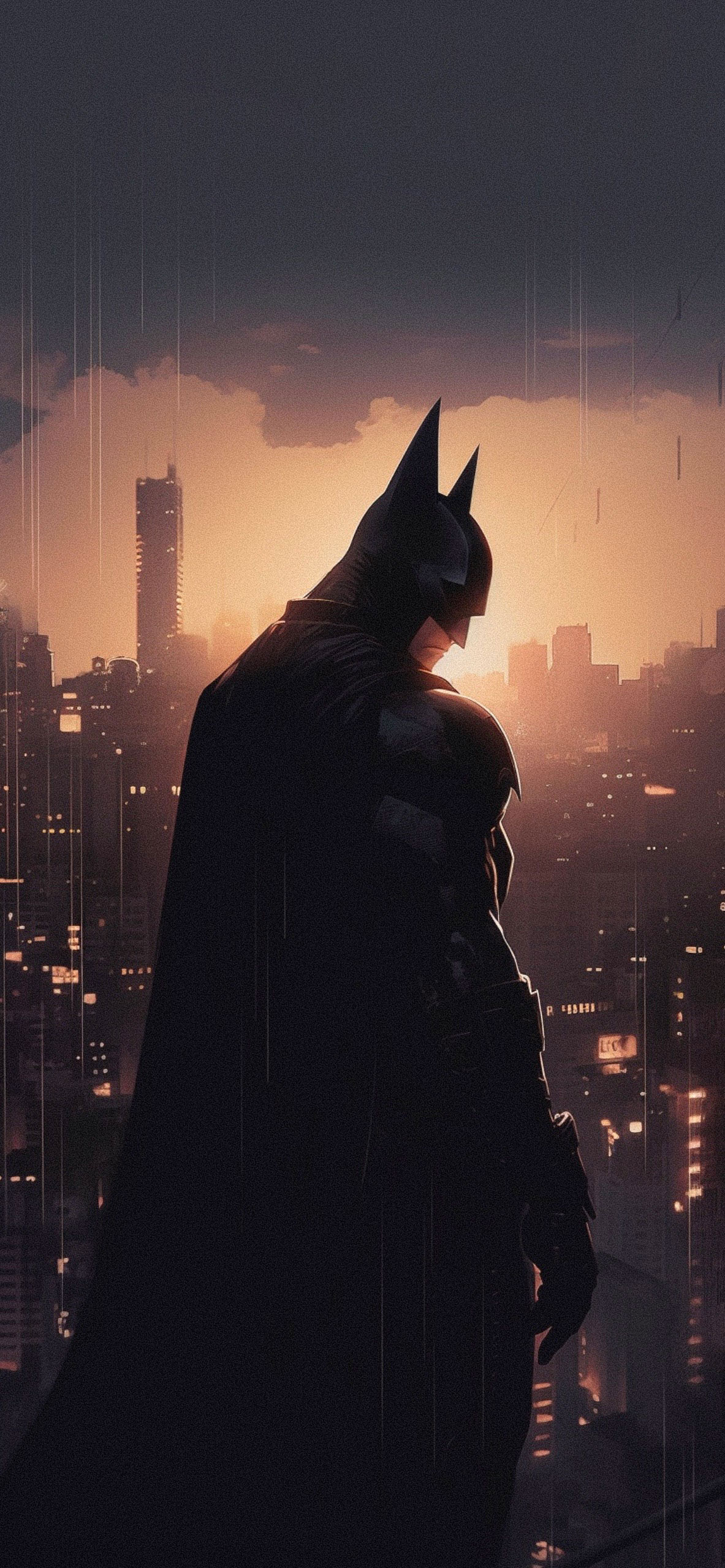 Sunset at Gotham City Wallpaper