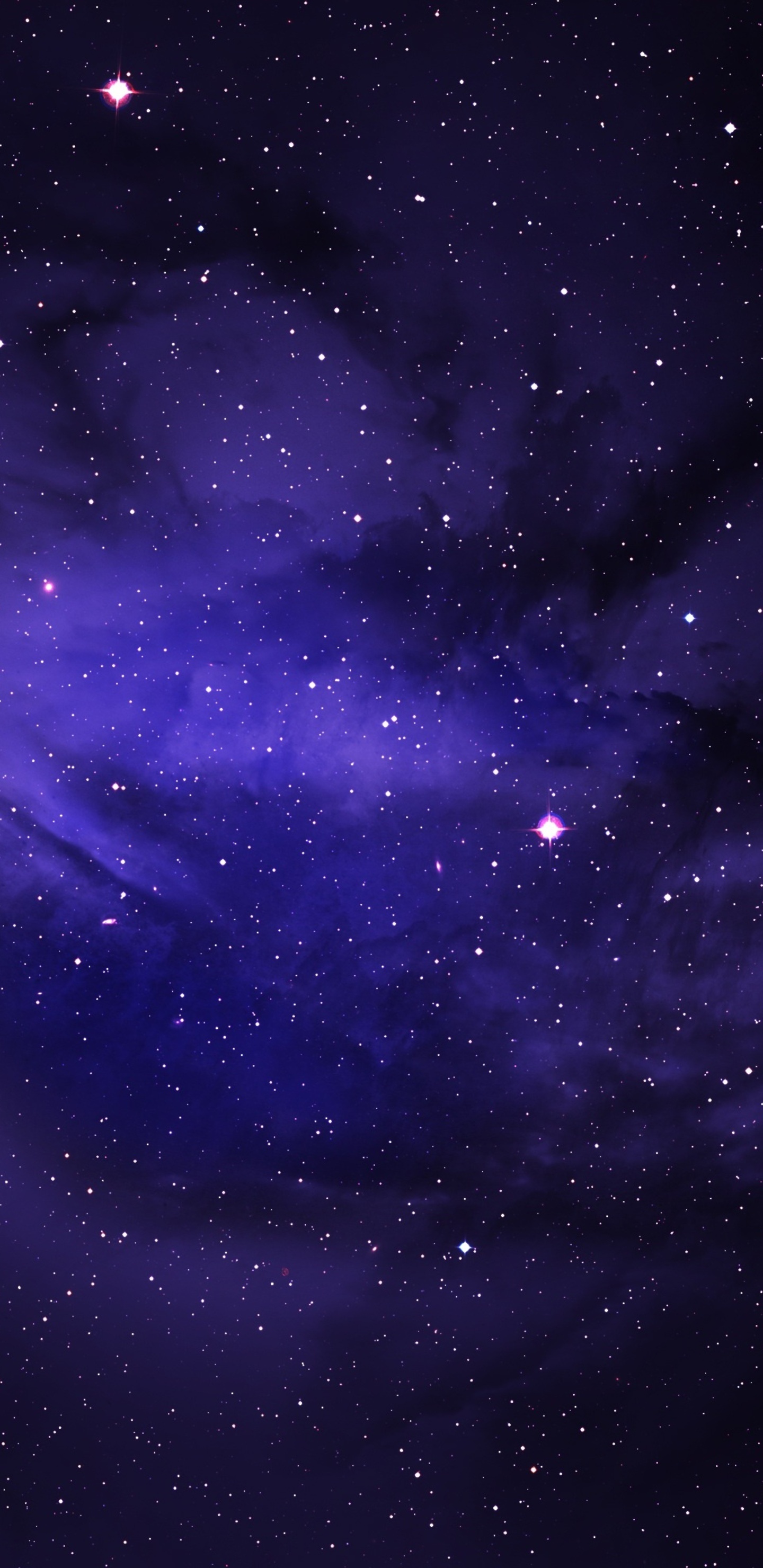 Space Stars Purple Sky
