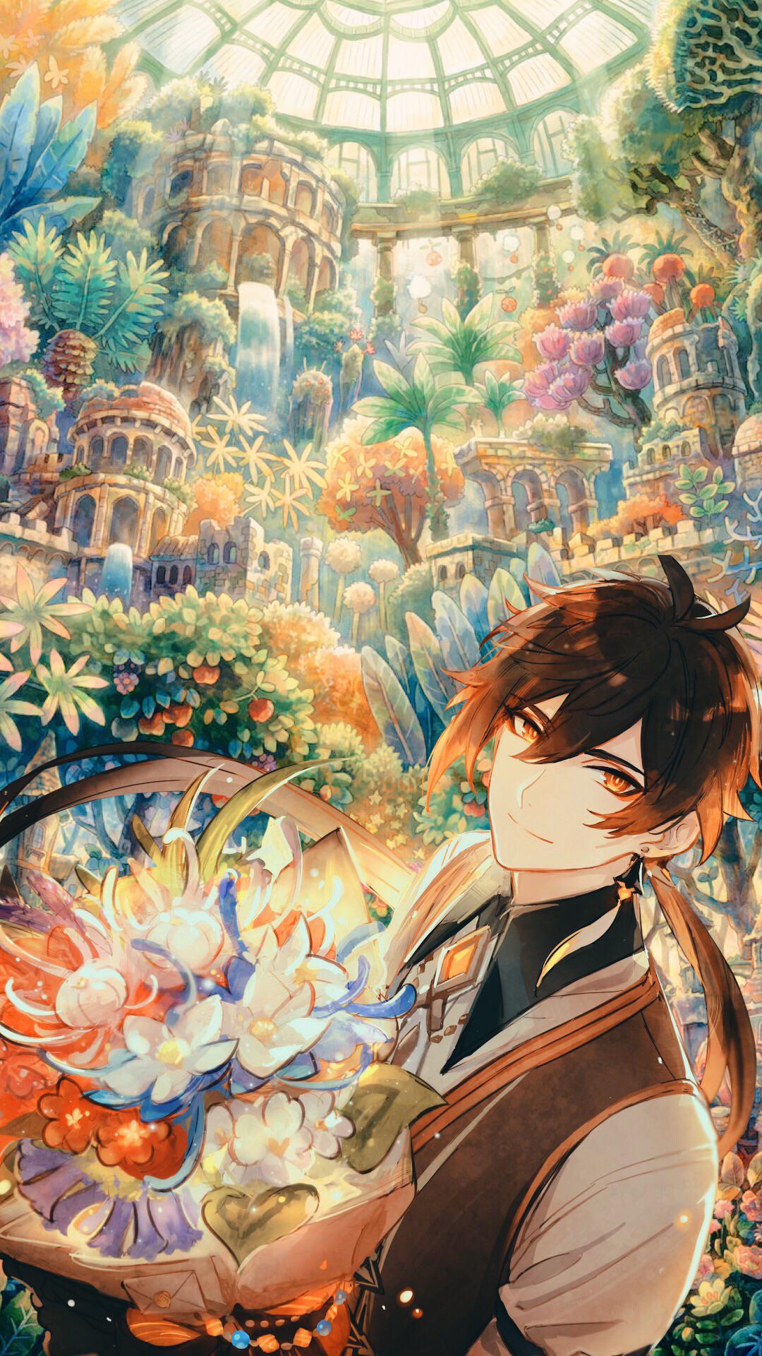 Made some Zhongli Wallpaper for Mobile