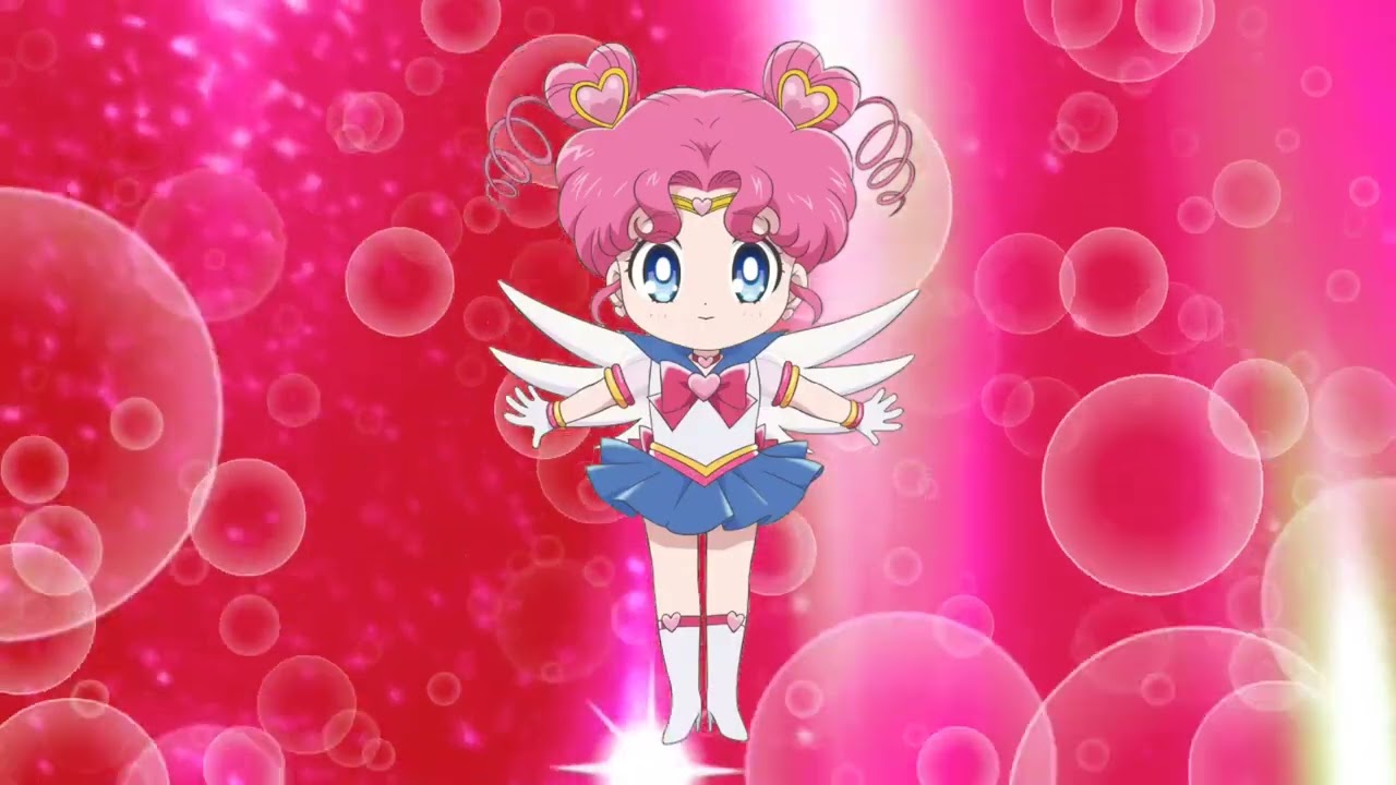 Sailor Chibi Chibi Moon spreads her