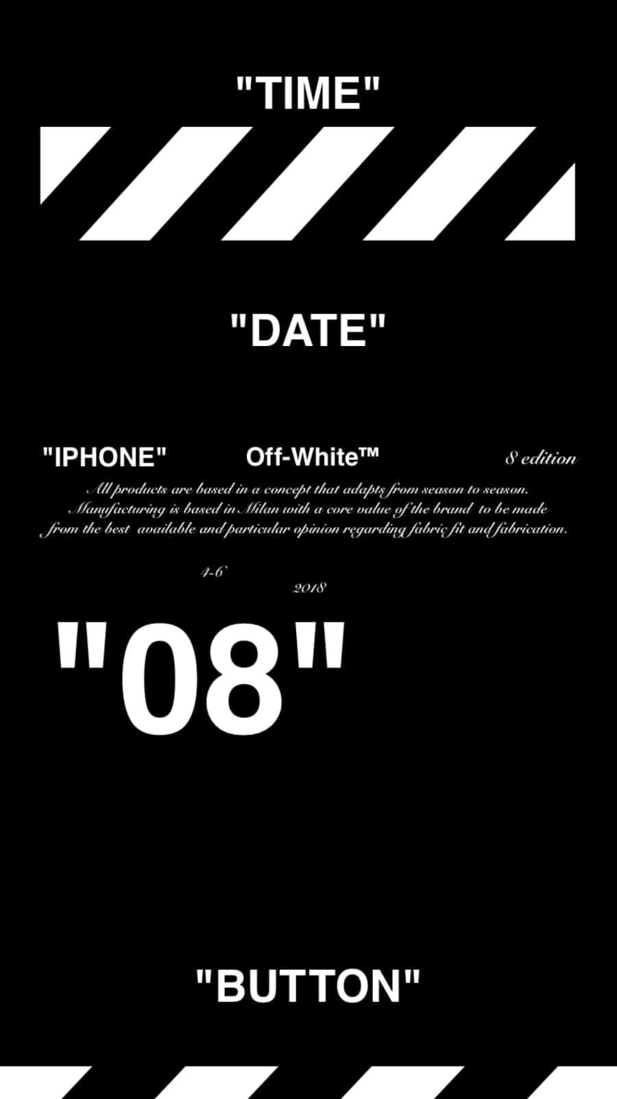Download Time Date iPhone 08 Wallpaper