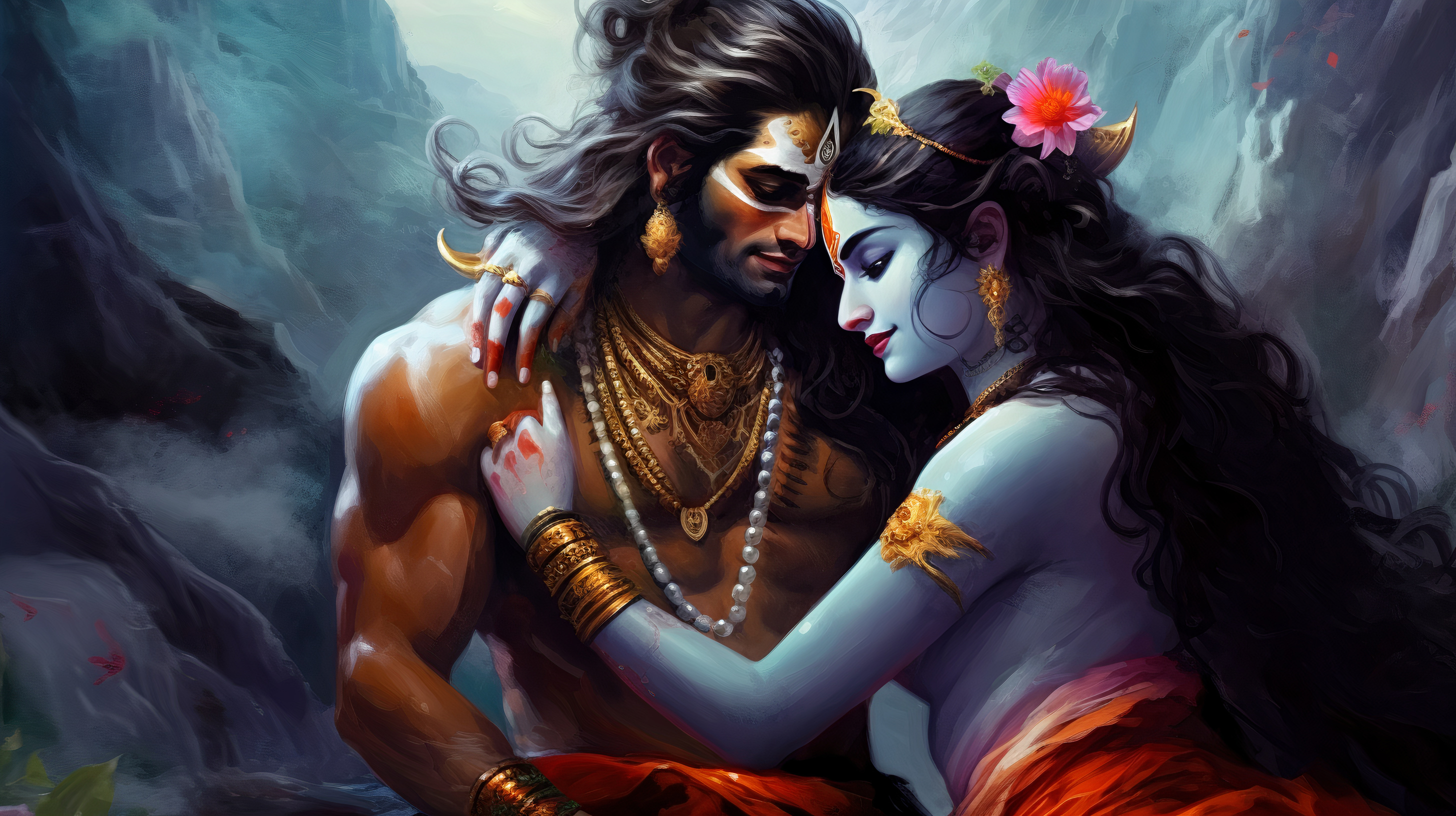 Maa Parvati Romantic Wallpaper
