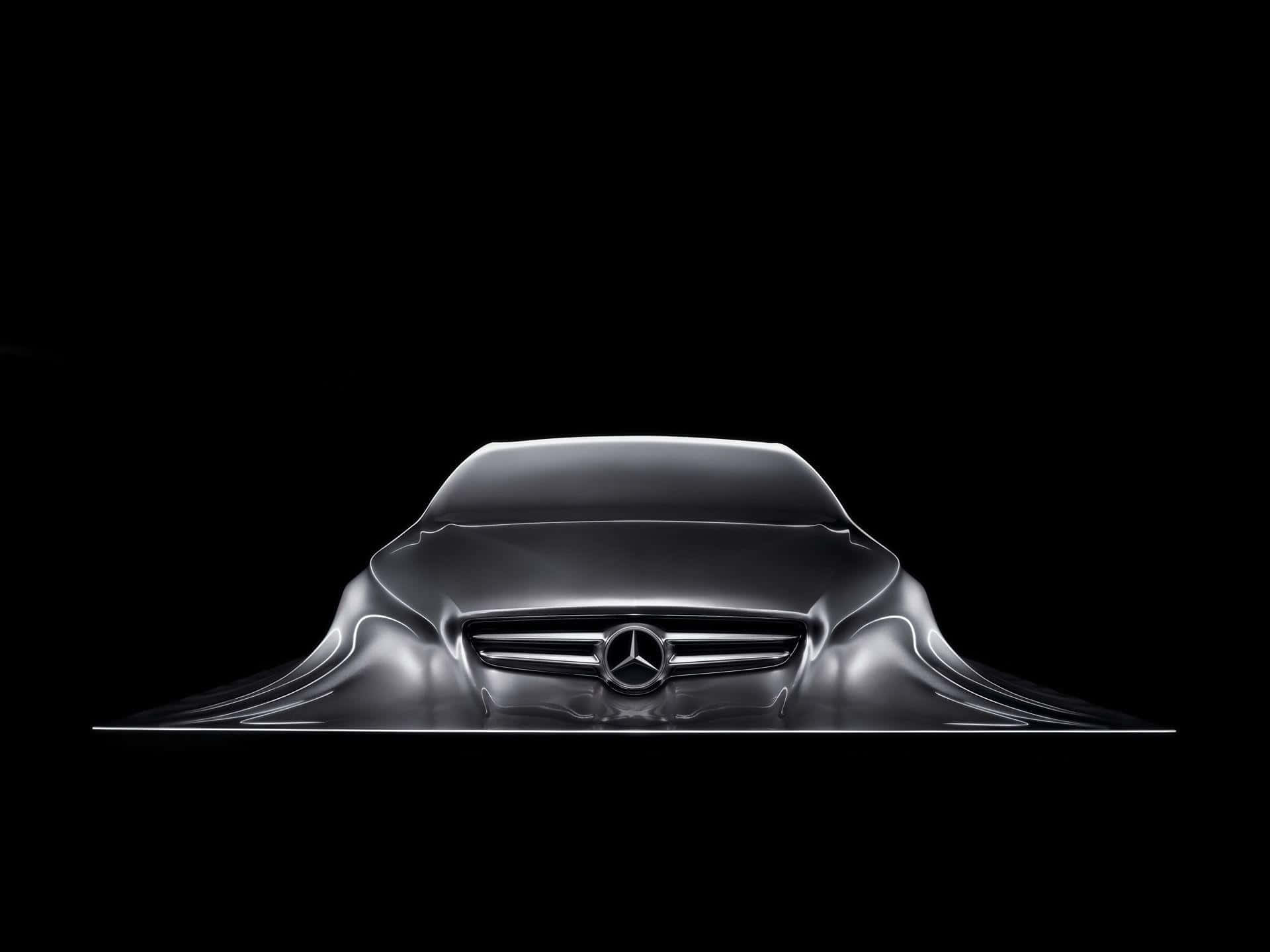 Stopping Mercedes Black Wallpaper