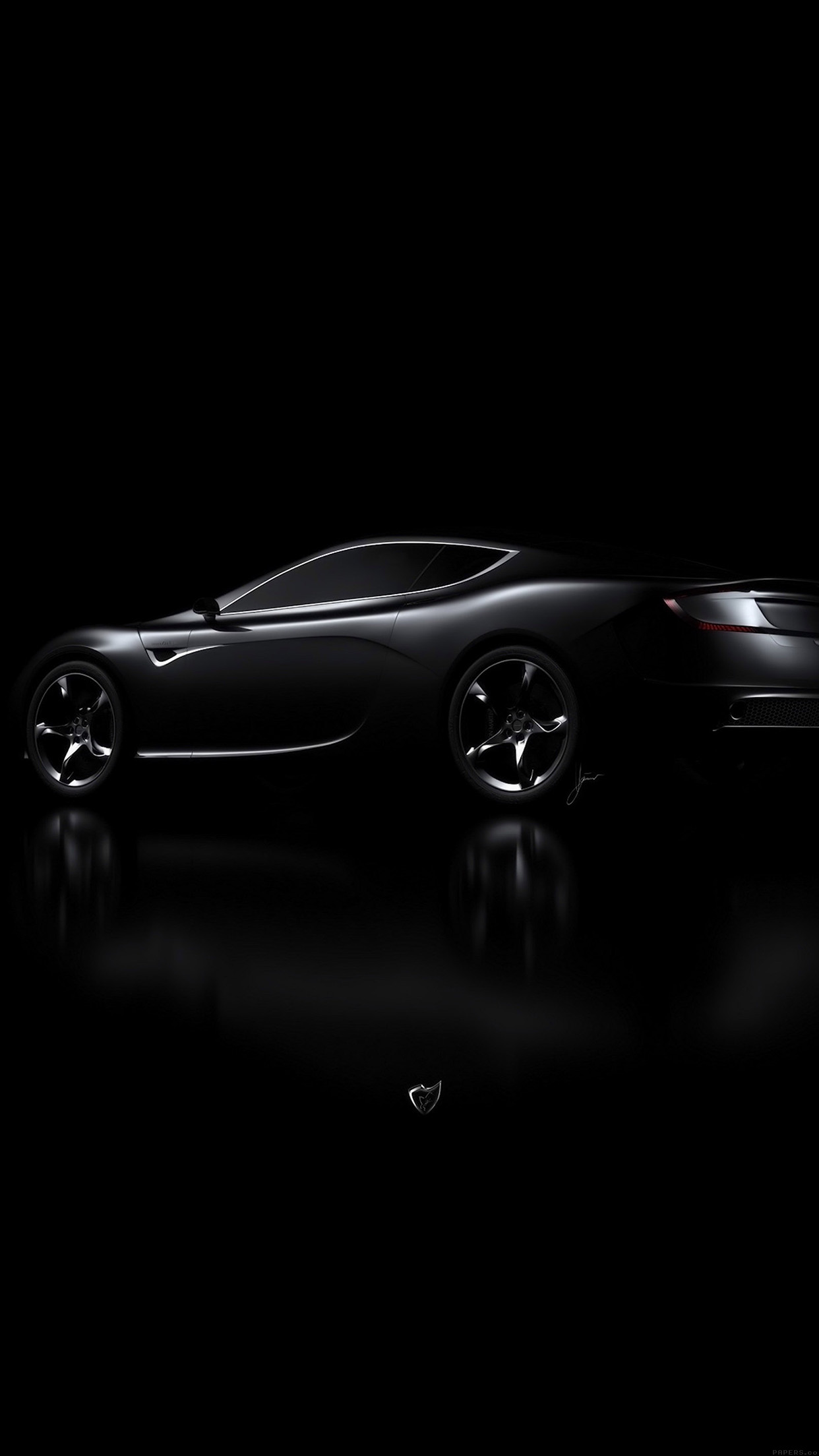 Aston Martin Black Car Dark Wallpaper
