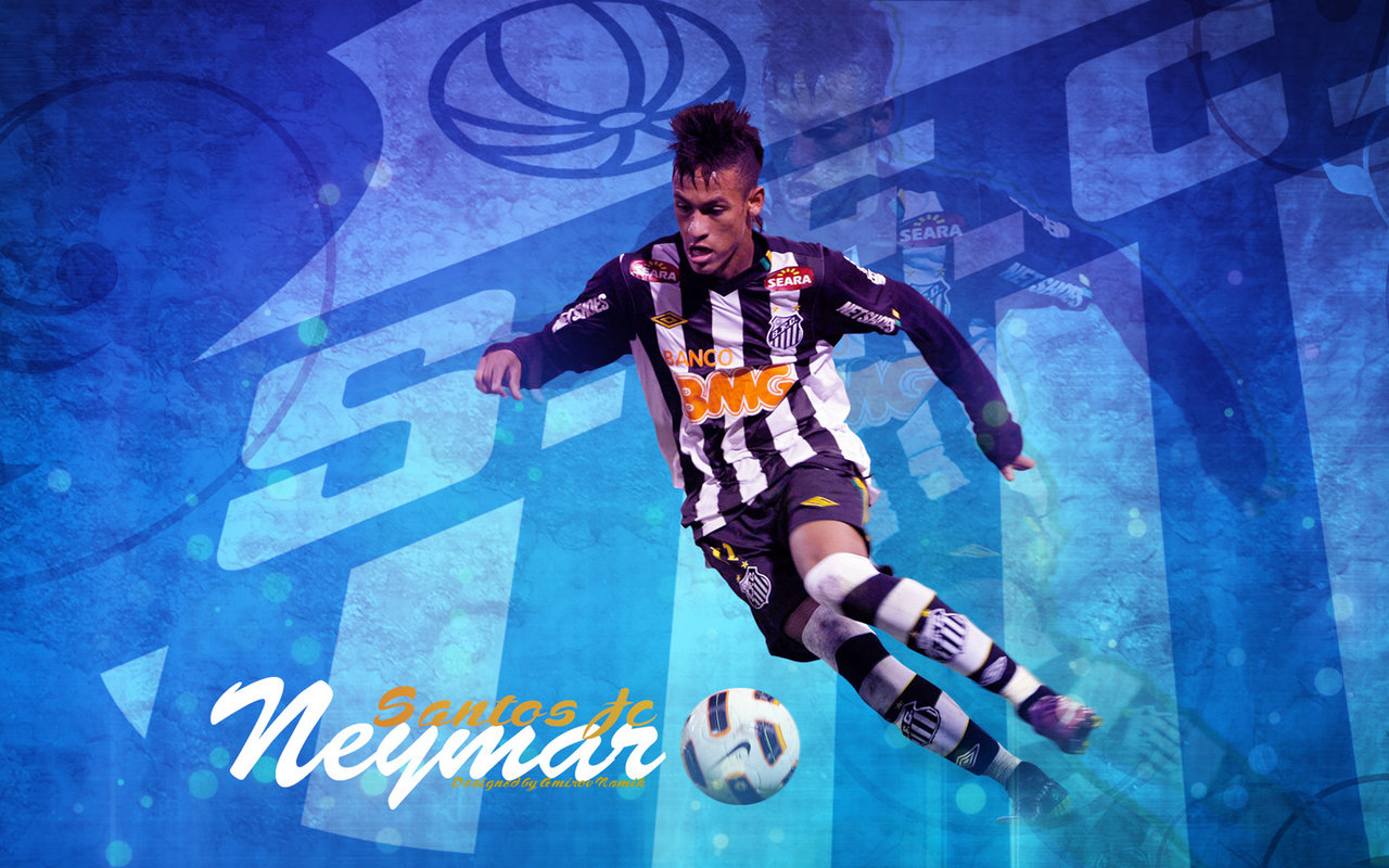 Okay Wallpaper: Neymar Jr Santos FC Striker