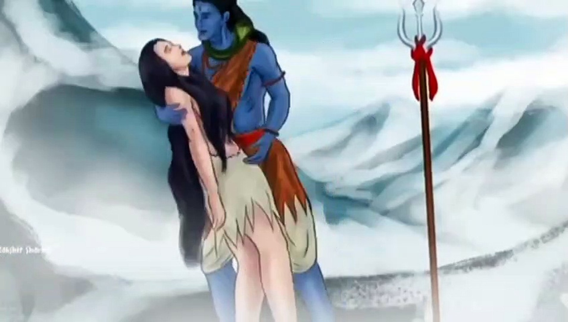 Shiv Parvati Cartoon love status