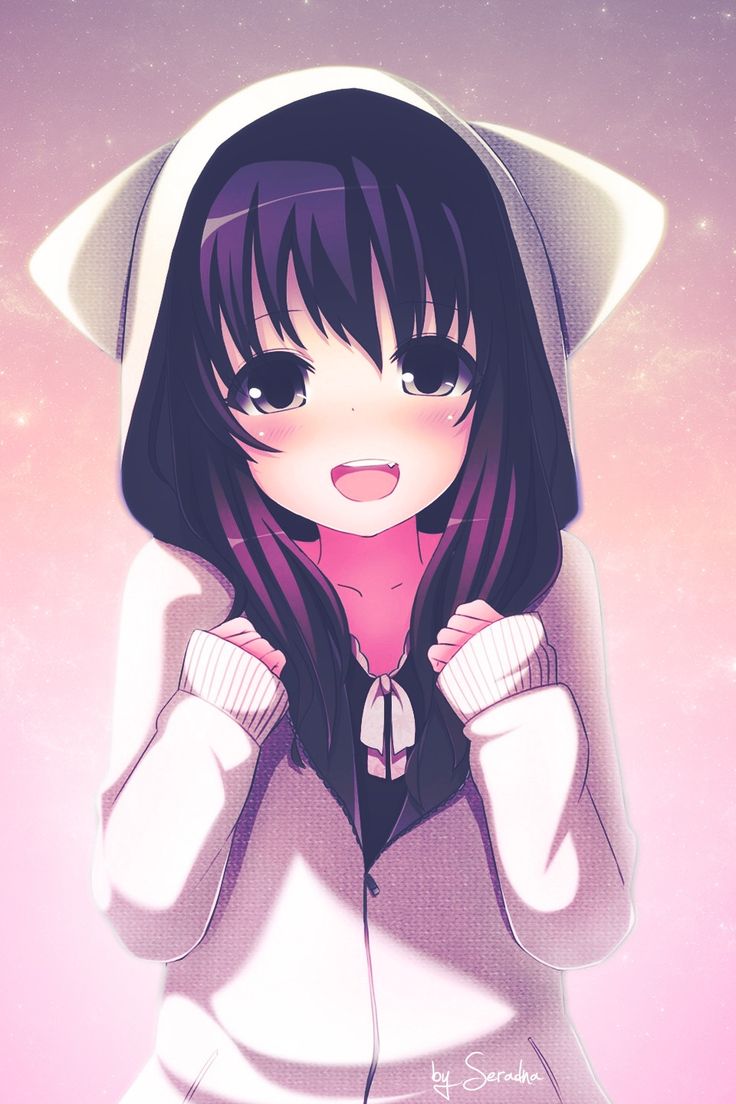 Kawaii Wallpaper. Cute anime girl