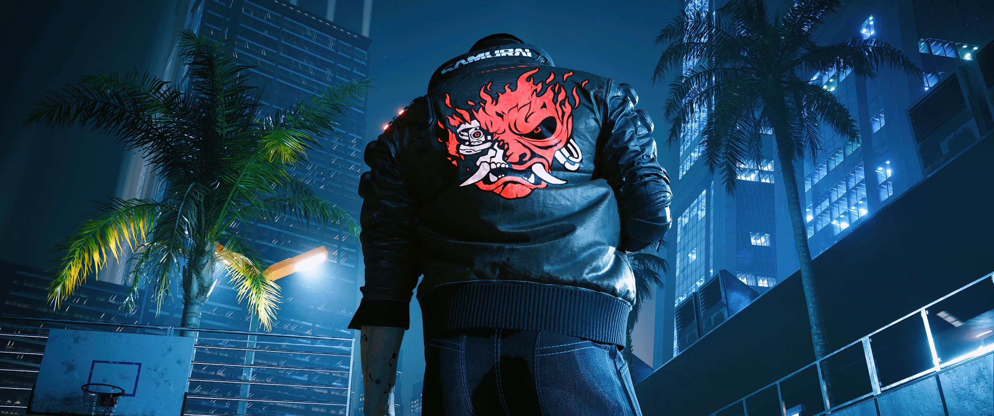 Samurai Wallpaper 4K, Leather jacket
