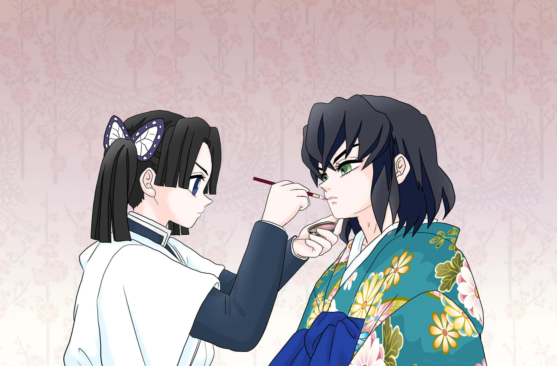 Download Aoi And Inosuke PFP Wallpaper