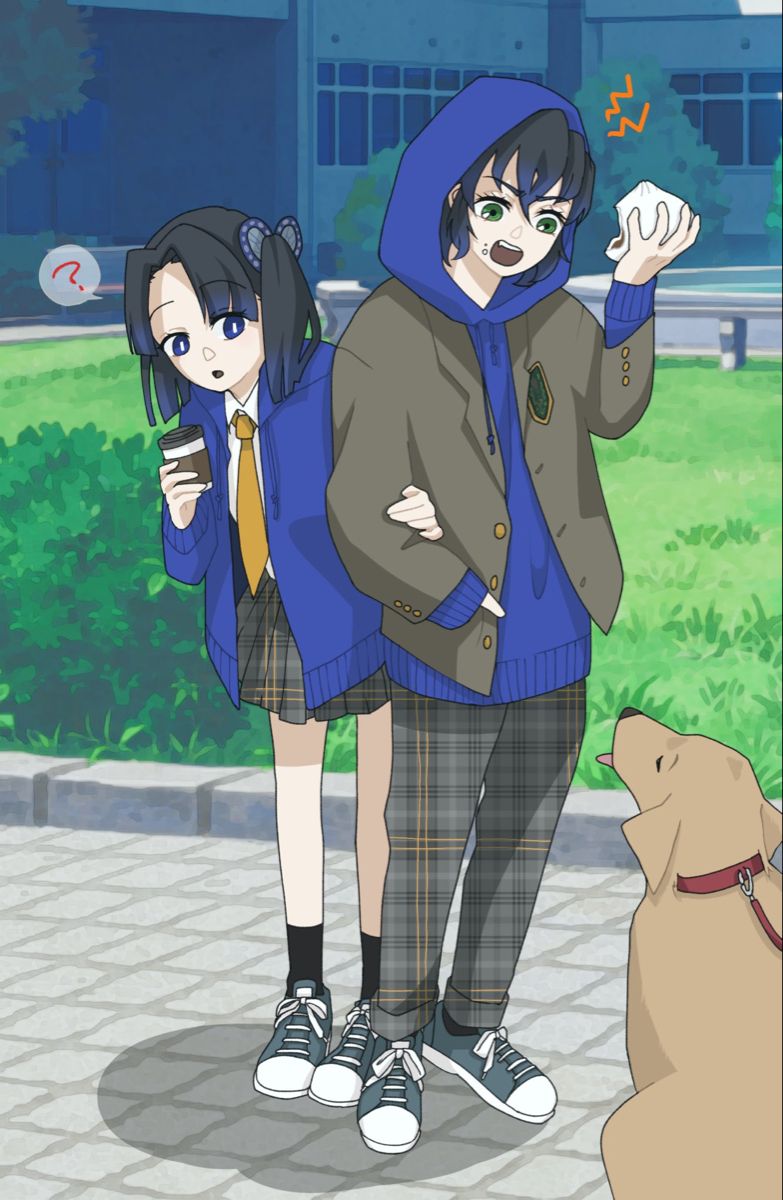 Inosuke x Aoi. Superhero art, Anime