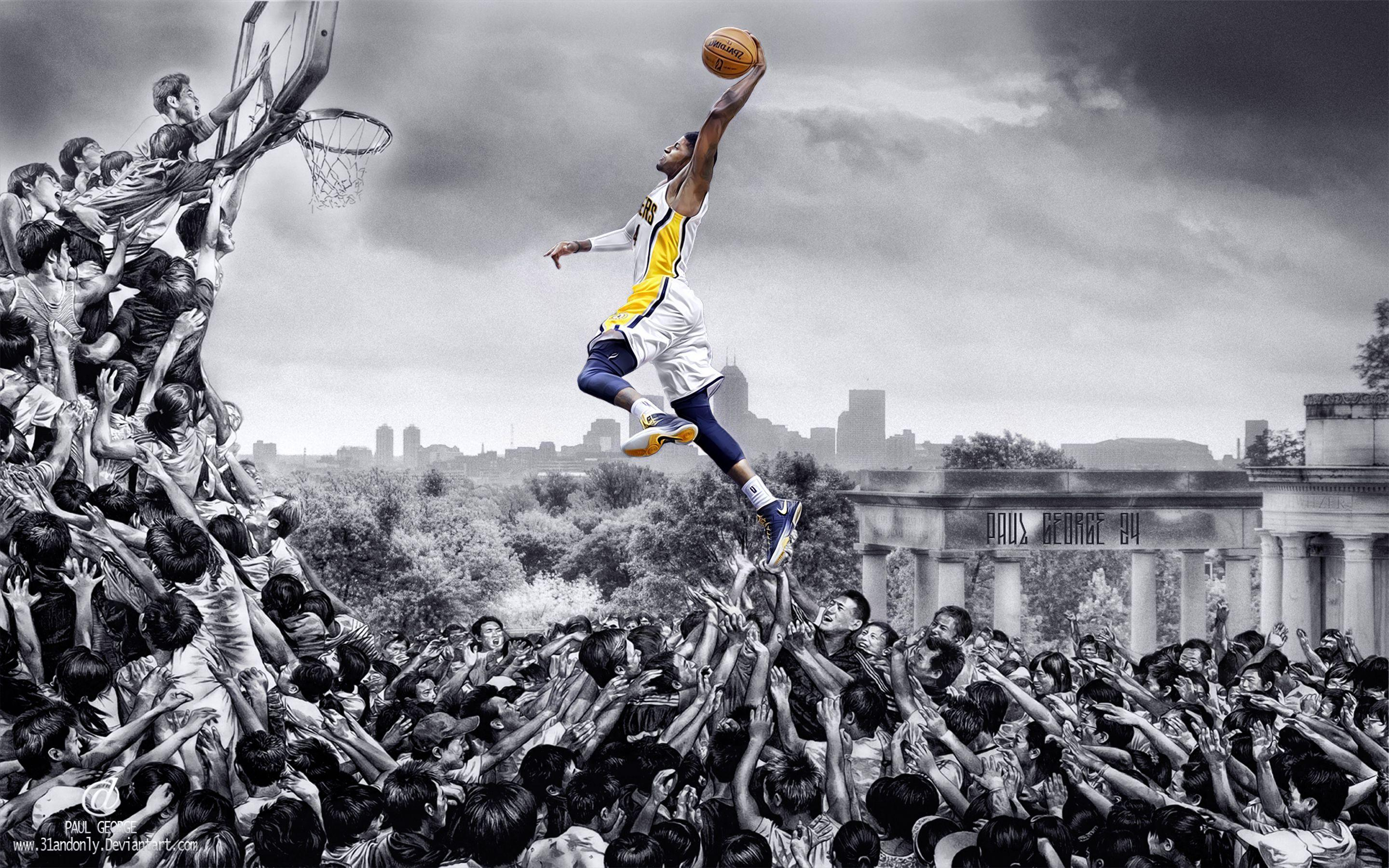 Paul George Dunk Wallpaper