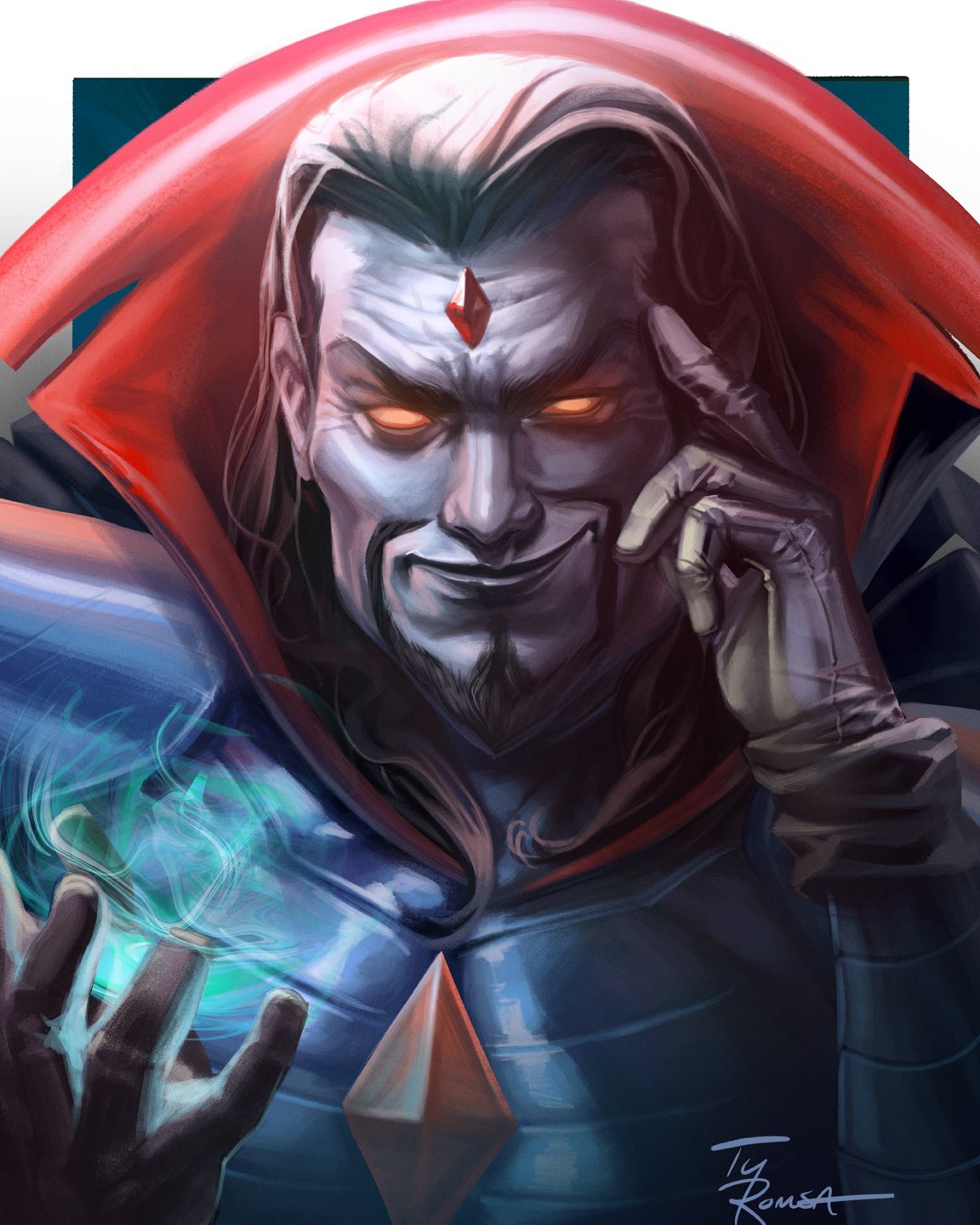 MR SINISTER, ❌-Men portrait painting