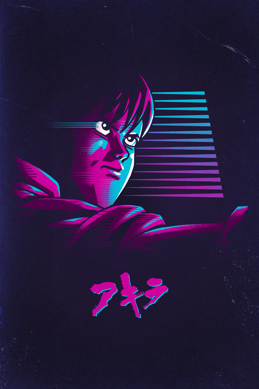 Neo Tokyo Rider Wall Mural. Buy Online