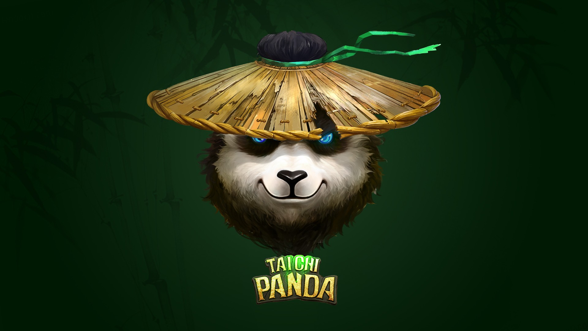 panda, artwork, typography, green