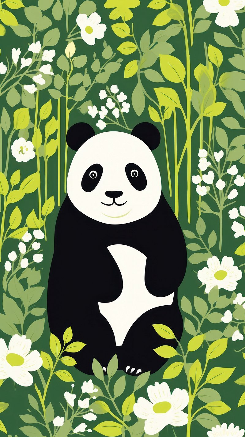 Panda Background Image. Free Photo