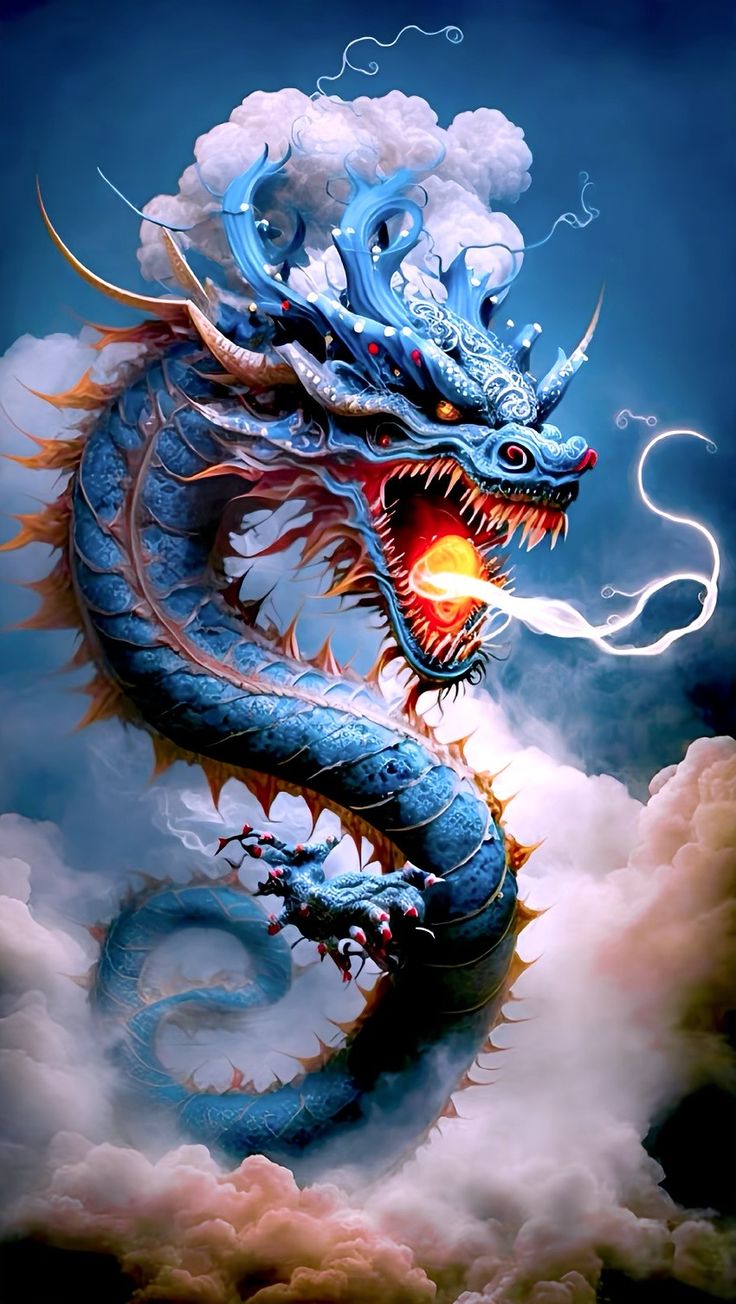 Dragons. Chinese dragon art