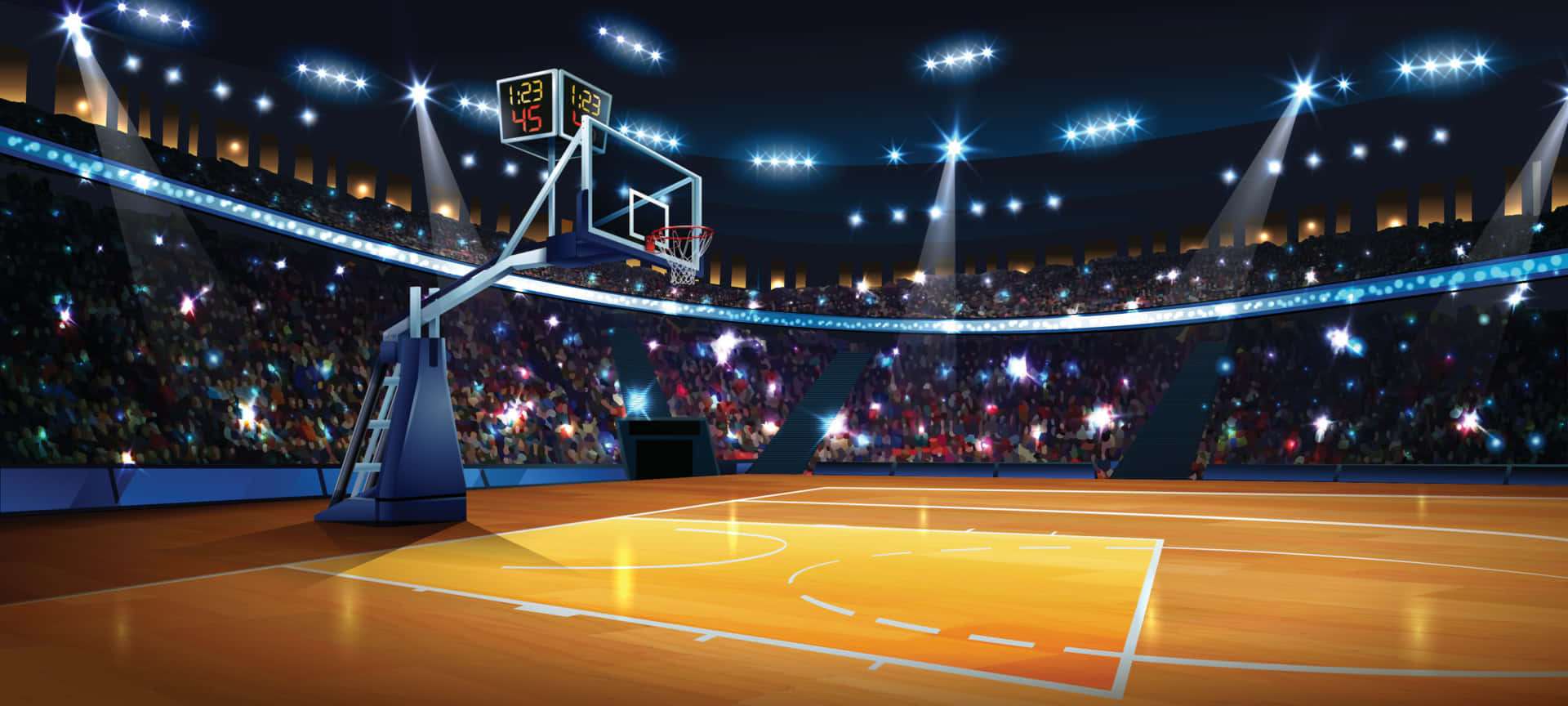 Basketball Court Background