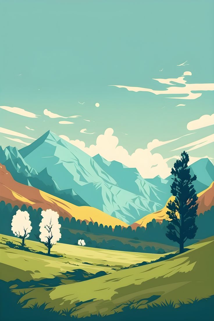 Cool wallpaper art, Landscape art