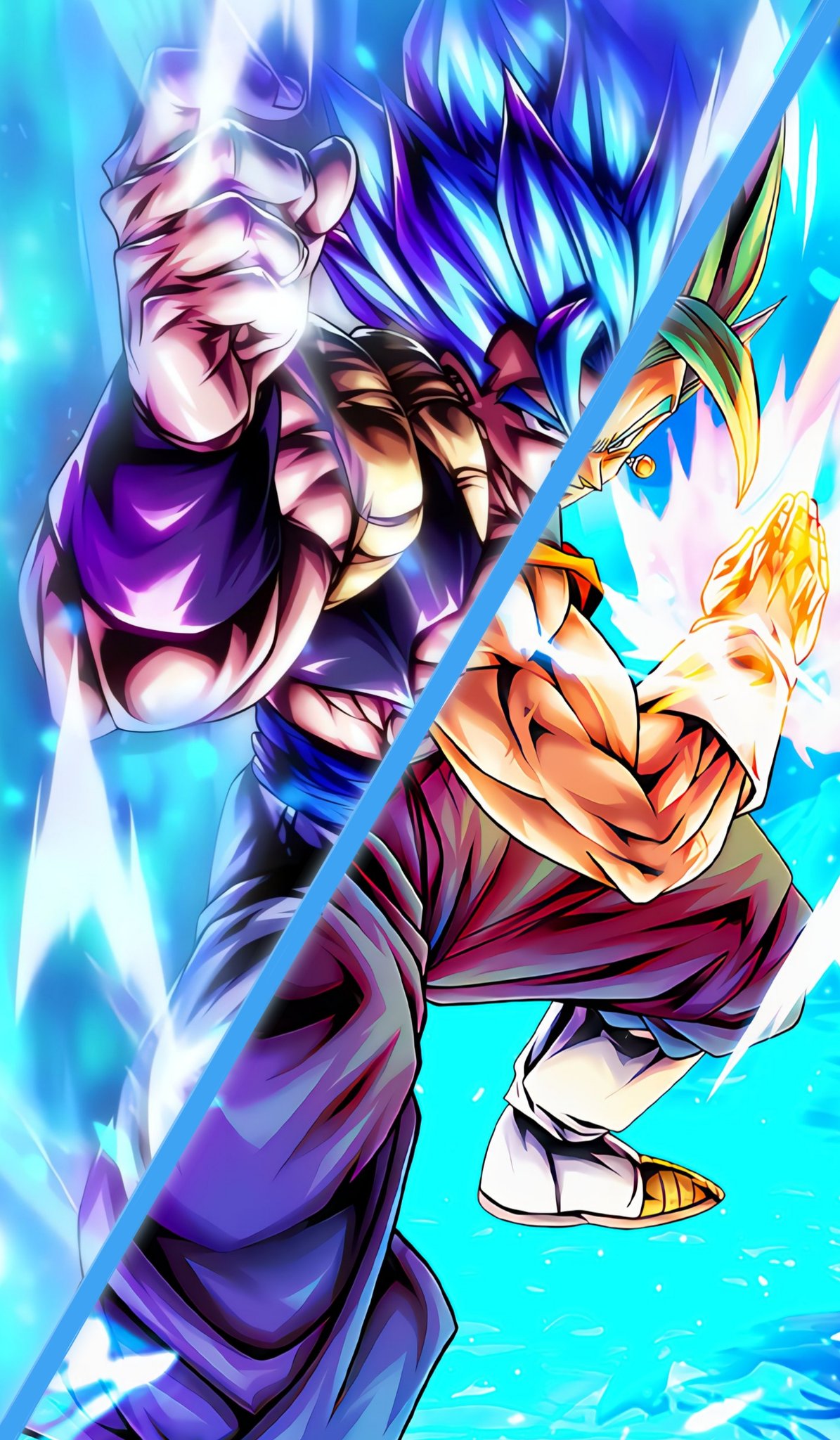 Ultra Vegito Blue and Ultra Gogeta Blue