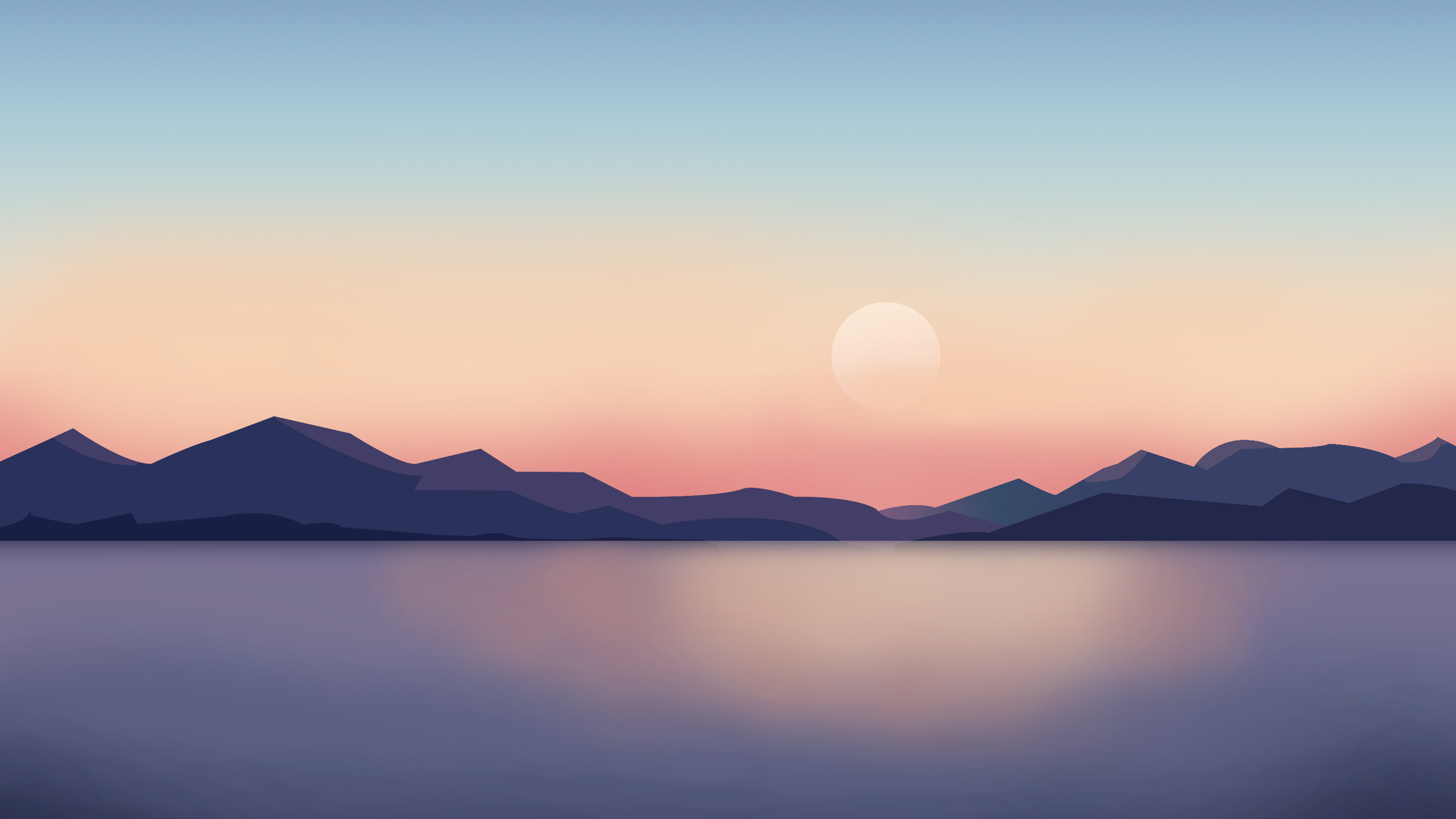 Landscape Illustration Laptop
