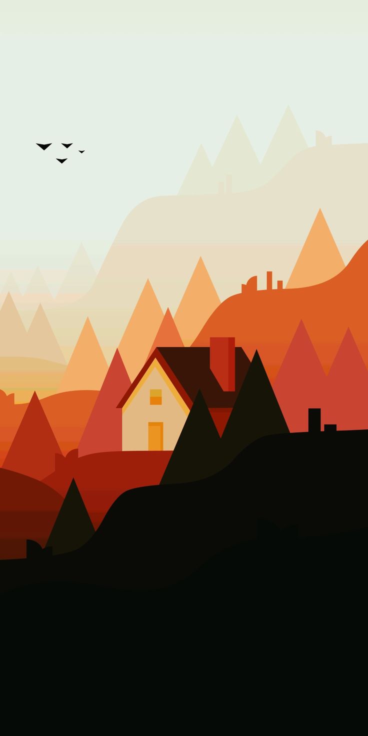 Amoled landscape. Cool wallpaper art