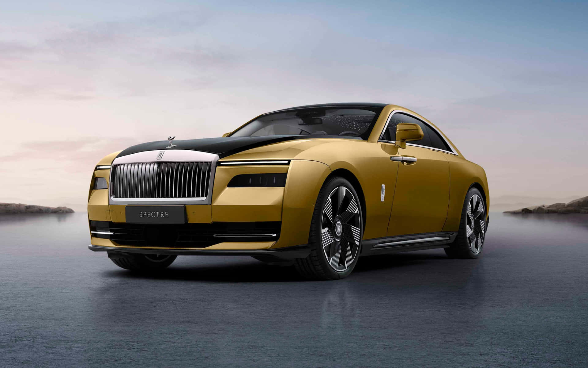 Gold Cars Rolls Royce Wallpaper