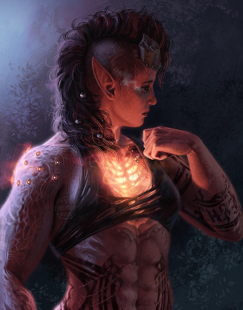 Heartsick Karlach fanart