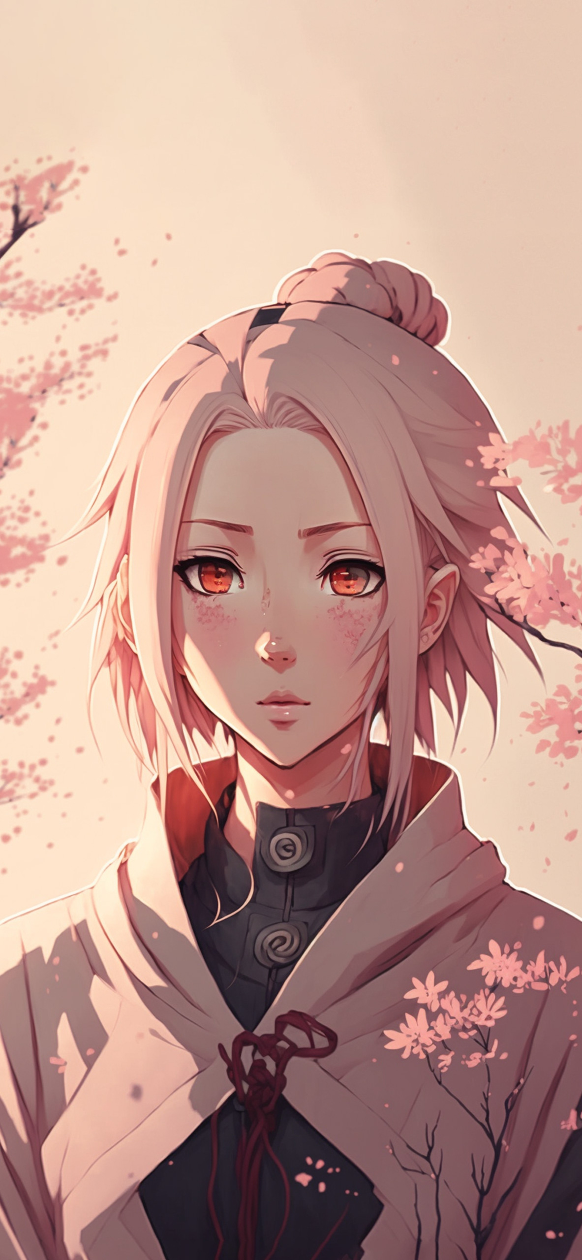 Girl Light Pink Anime Wallpaper