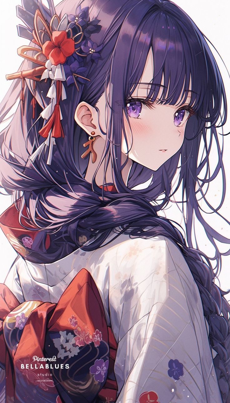Kimono Elegance: Matured Anime Girl