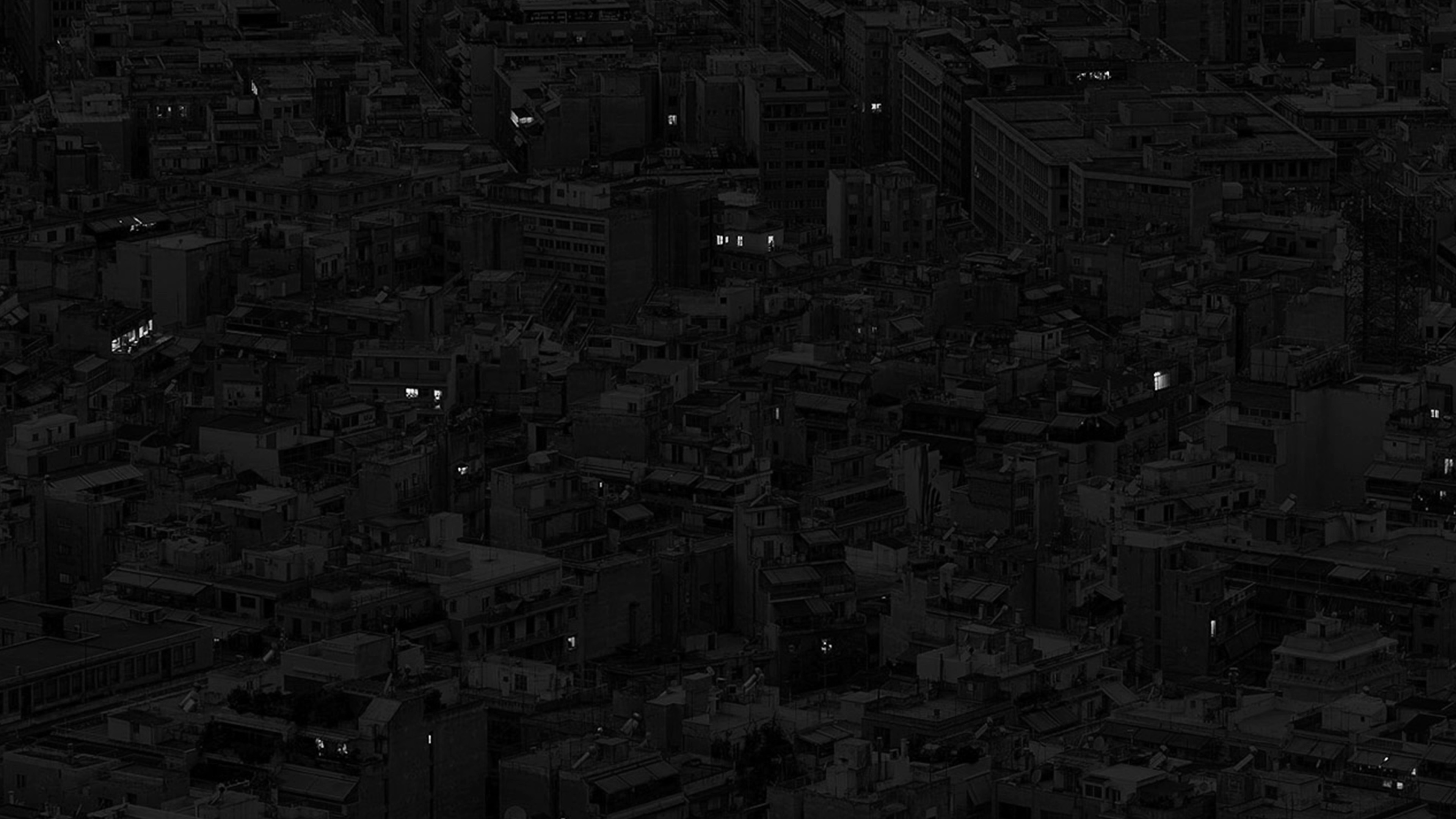 Night City Dark Art Illustration Bw