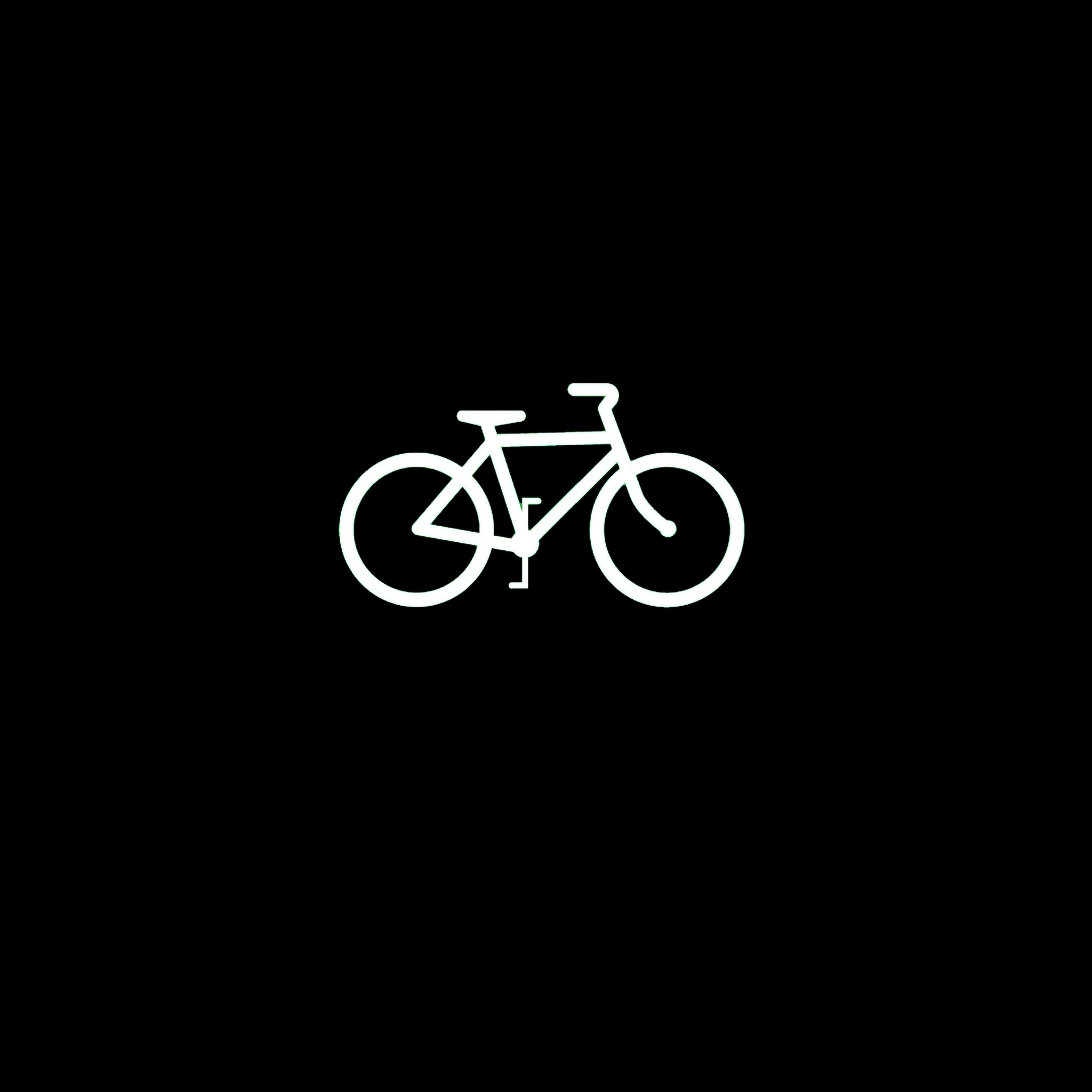 Bicycle Dark Black Minimal 4k