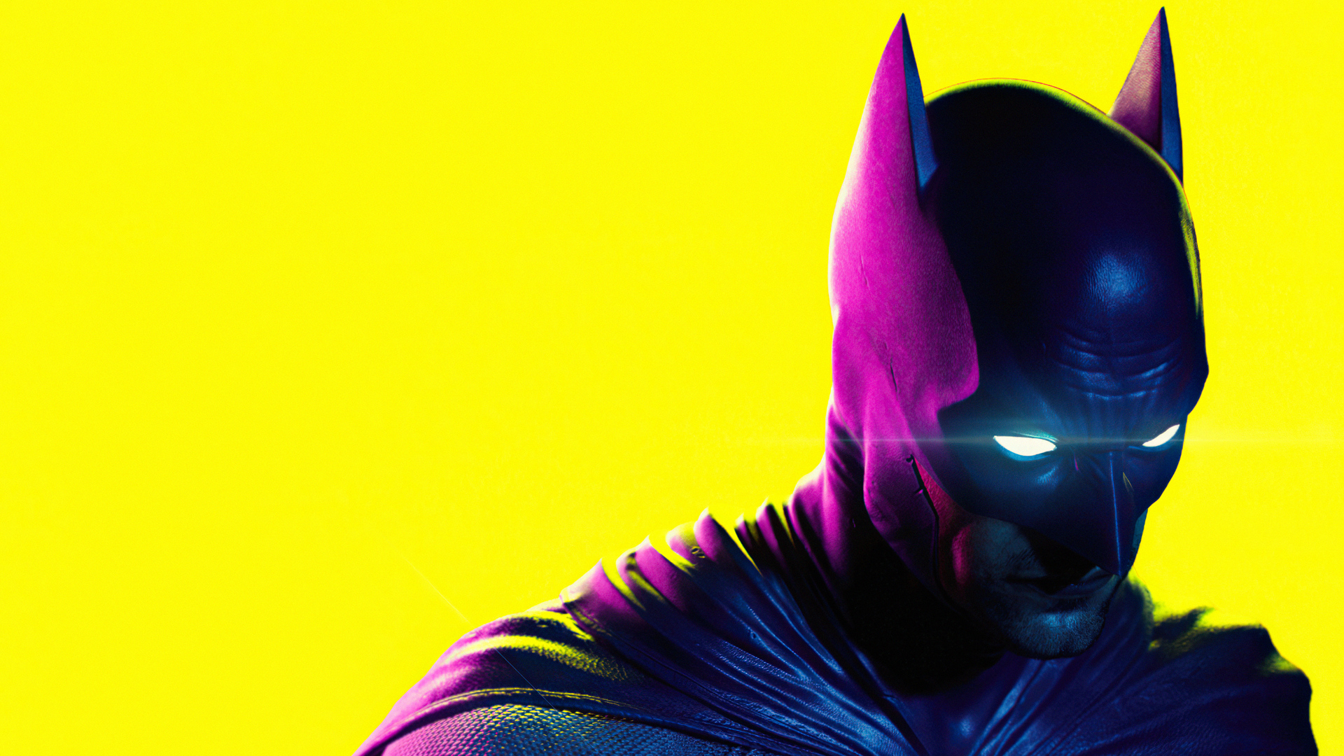 Batman Neon Glow HD Wallpaper