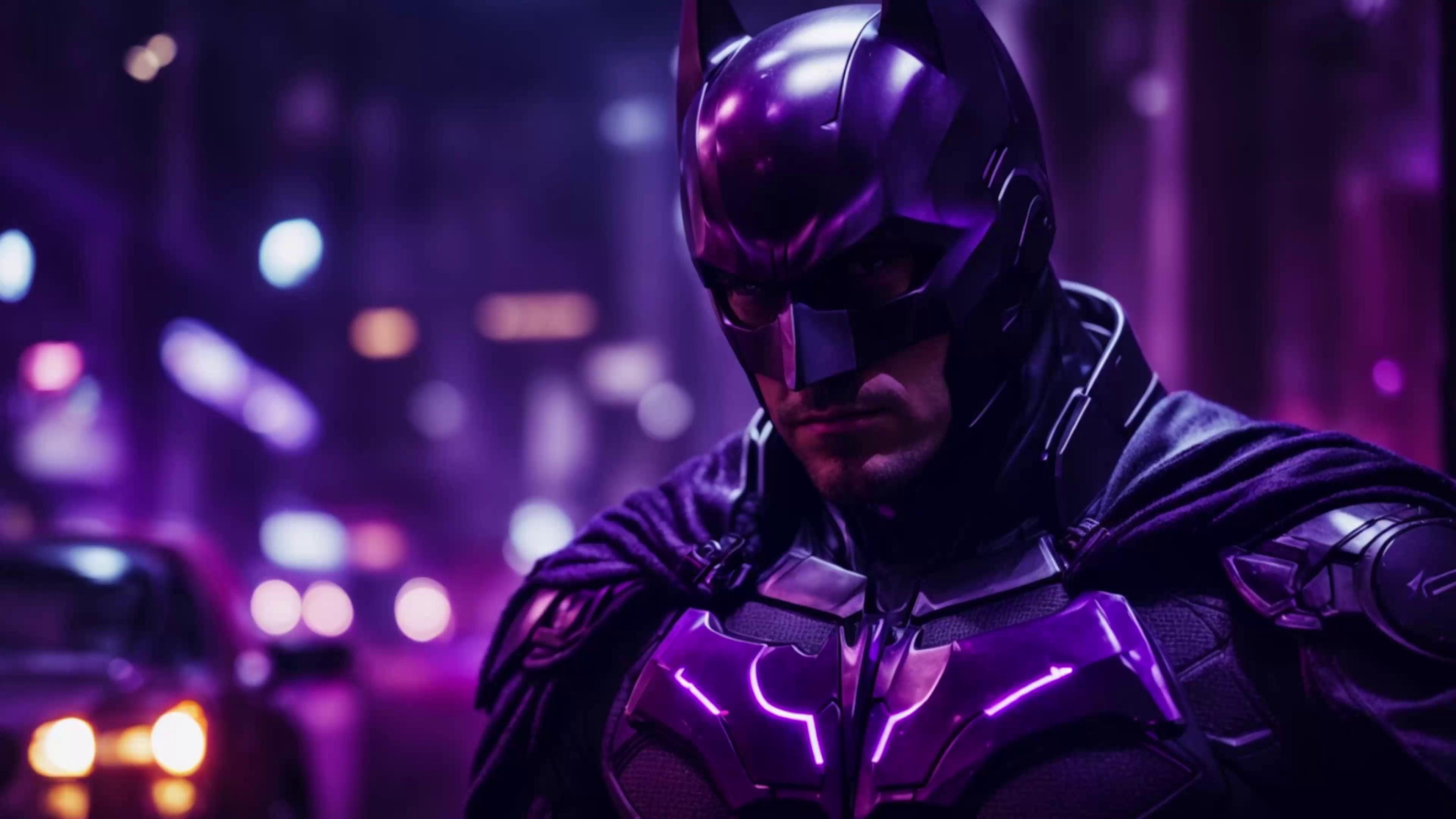 Batman Purple Live Wallpaper