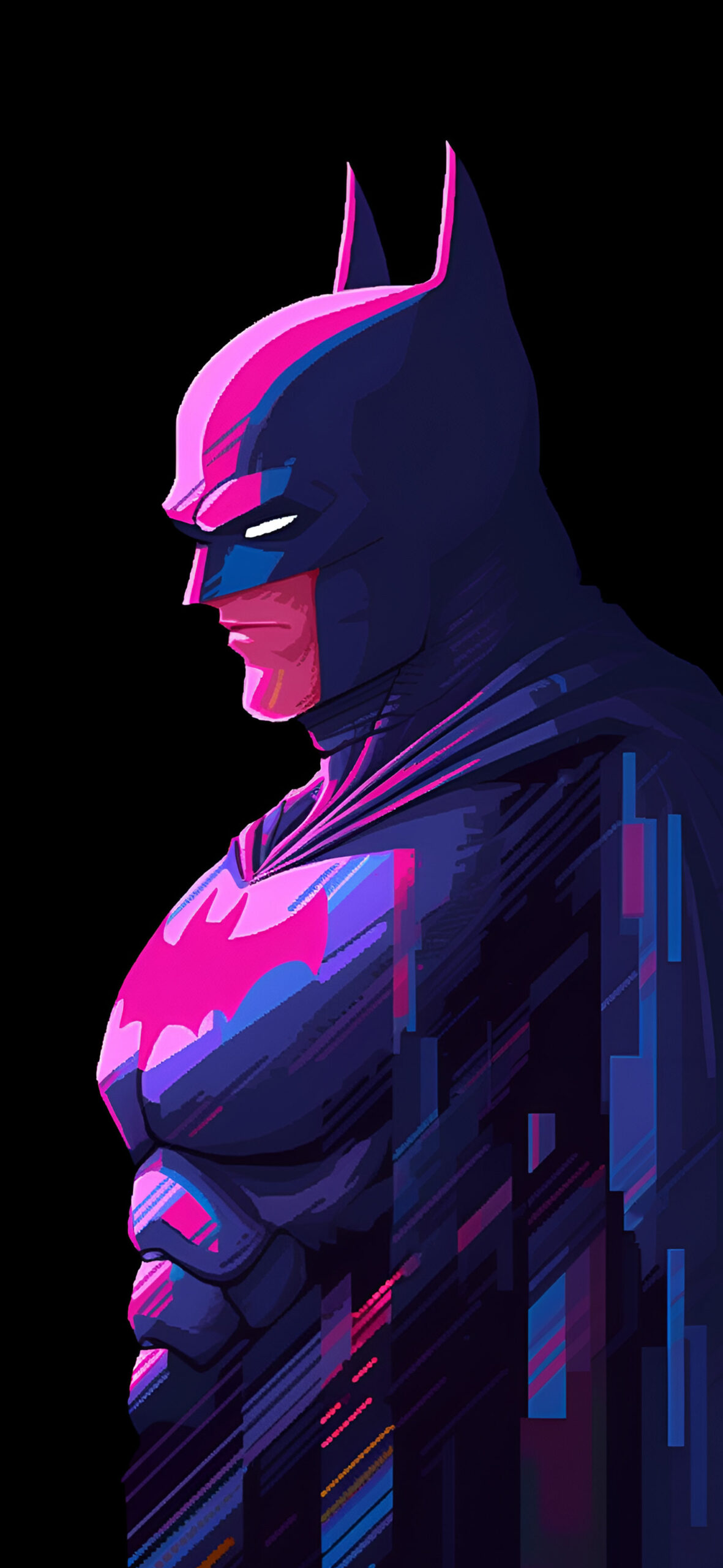 DC Batman Glitch Wallpaper